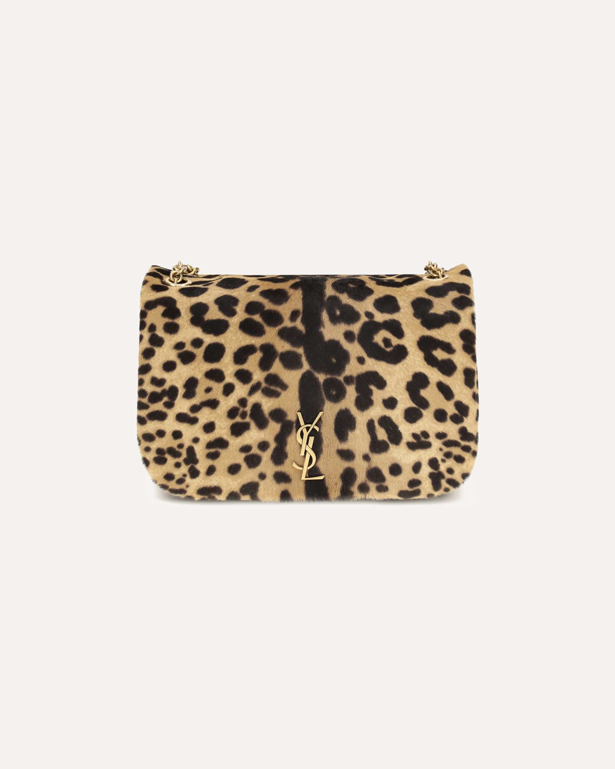 Saint Laurent Jamie Mini Leopard Print Shoulder Bag