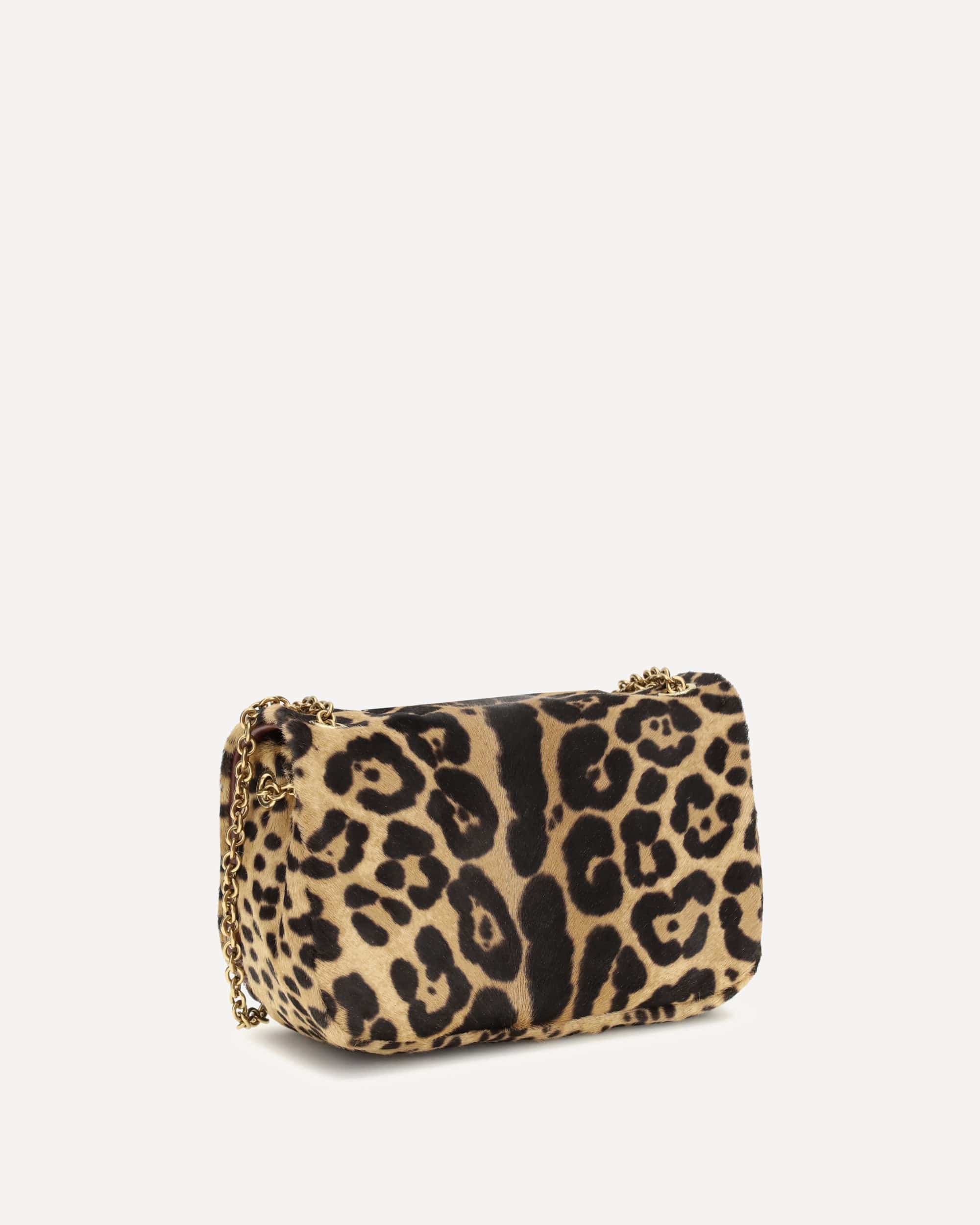 Saint Laurent Jamie Mini Leopard Print Shoulder Bag
