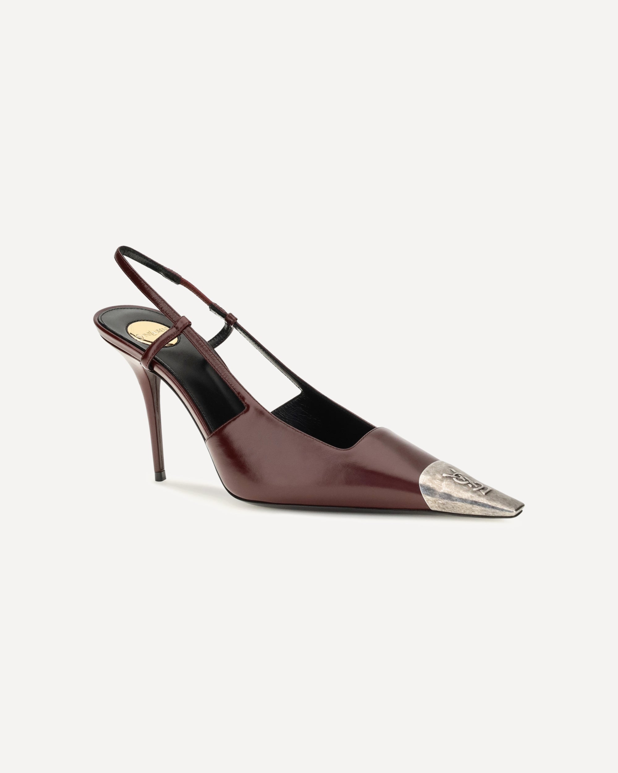 حذاء Jeanne بكعب من الجلد الناعم من Saint Laurent