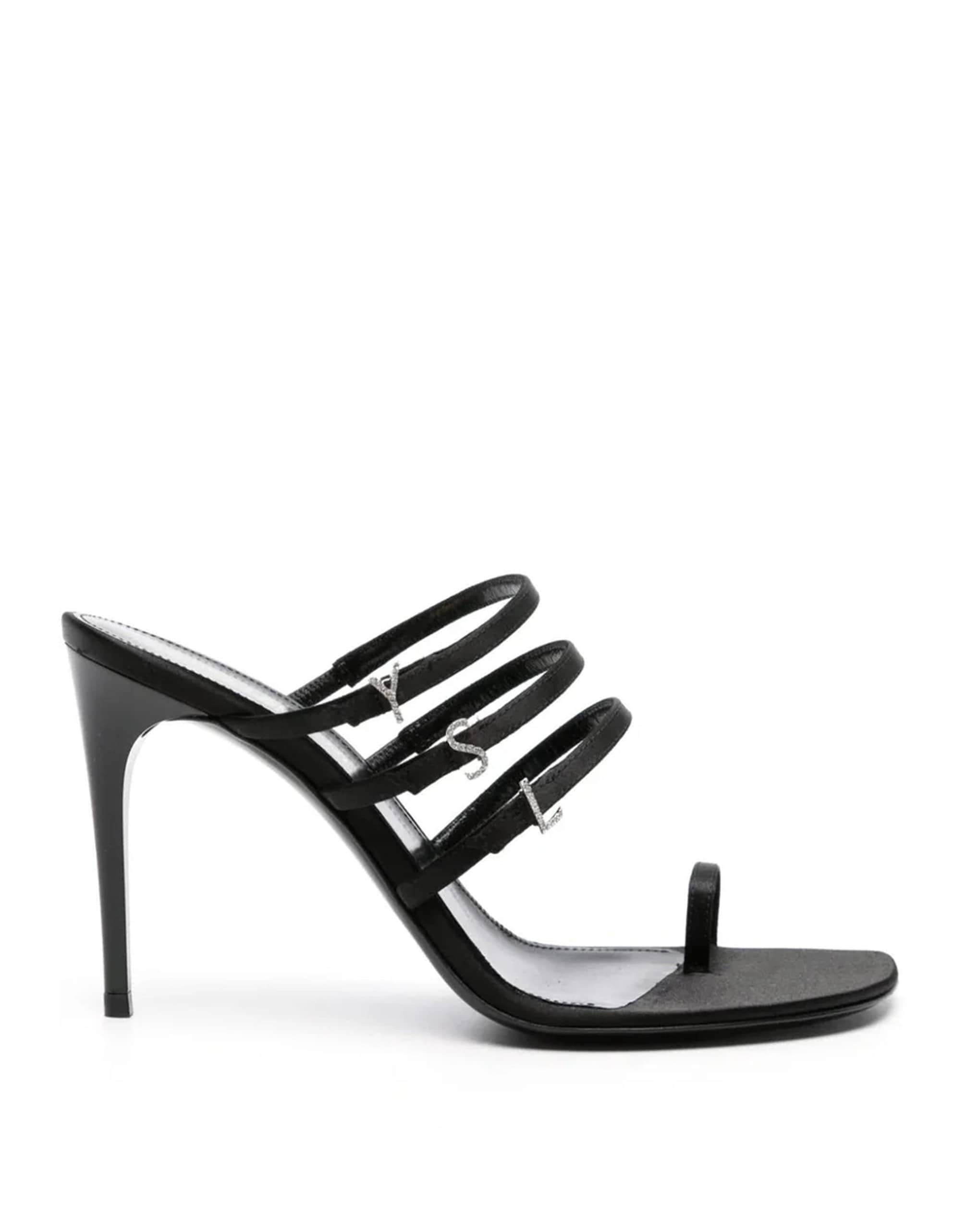 Saint Laurent Jerry 95 Satin Sandals
