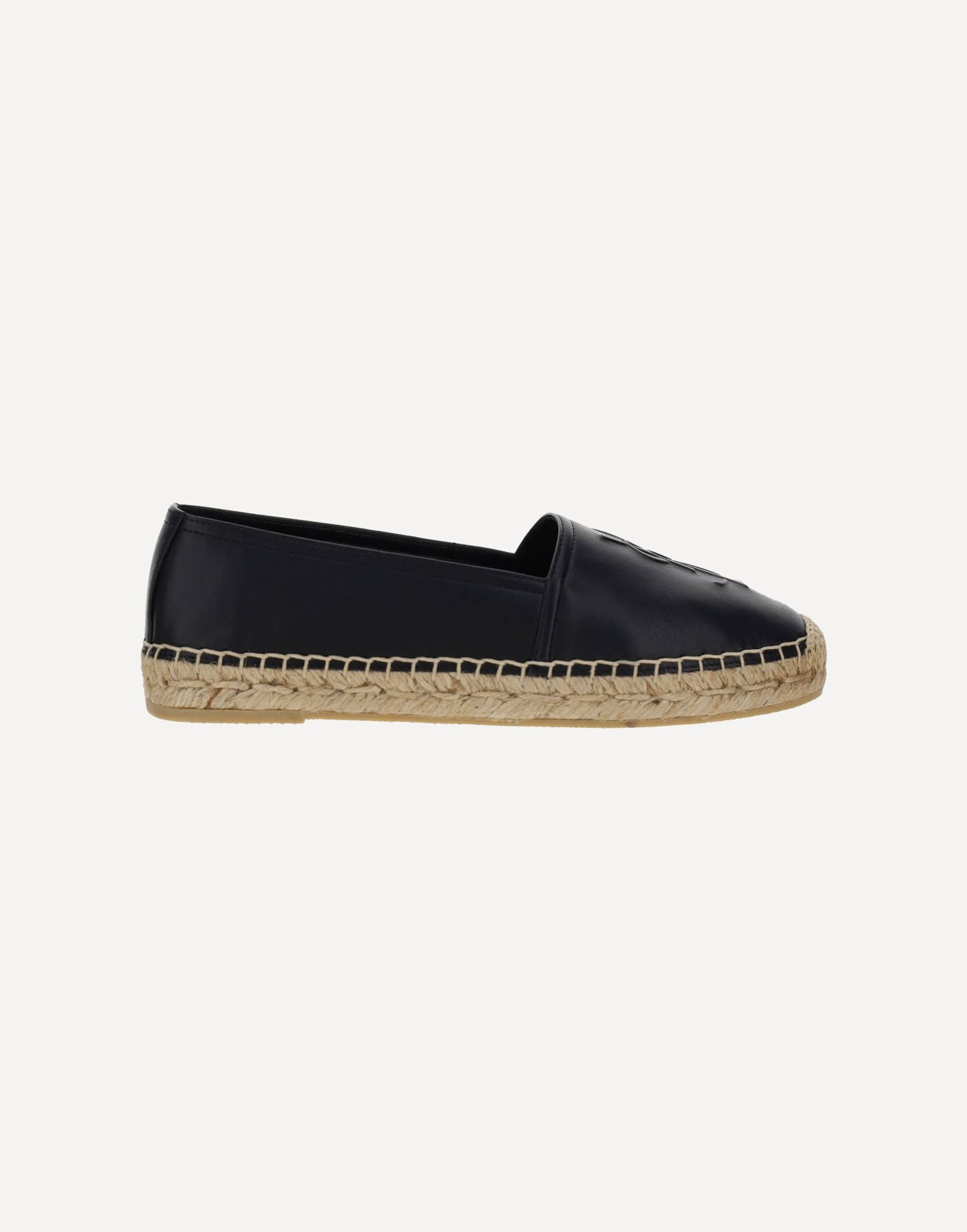 Saint Laurent Lambskin Espadrilles With Rope Detail