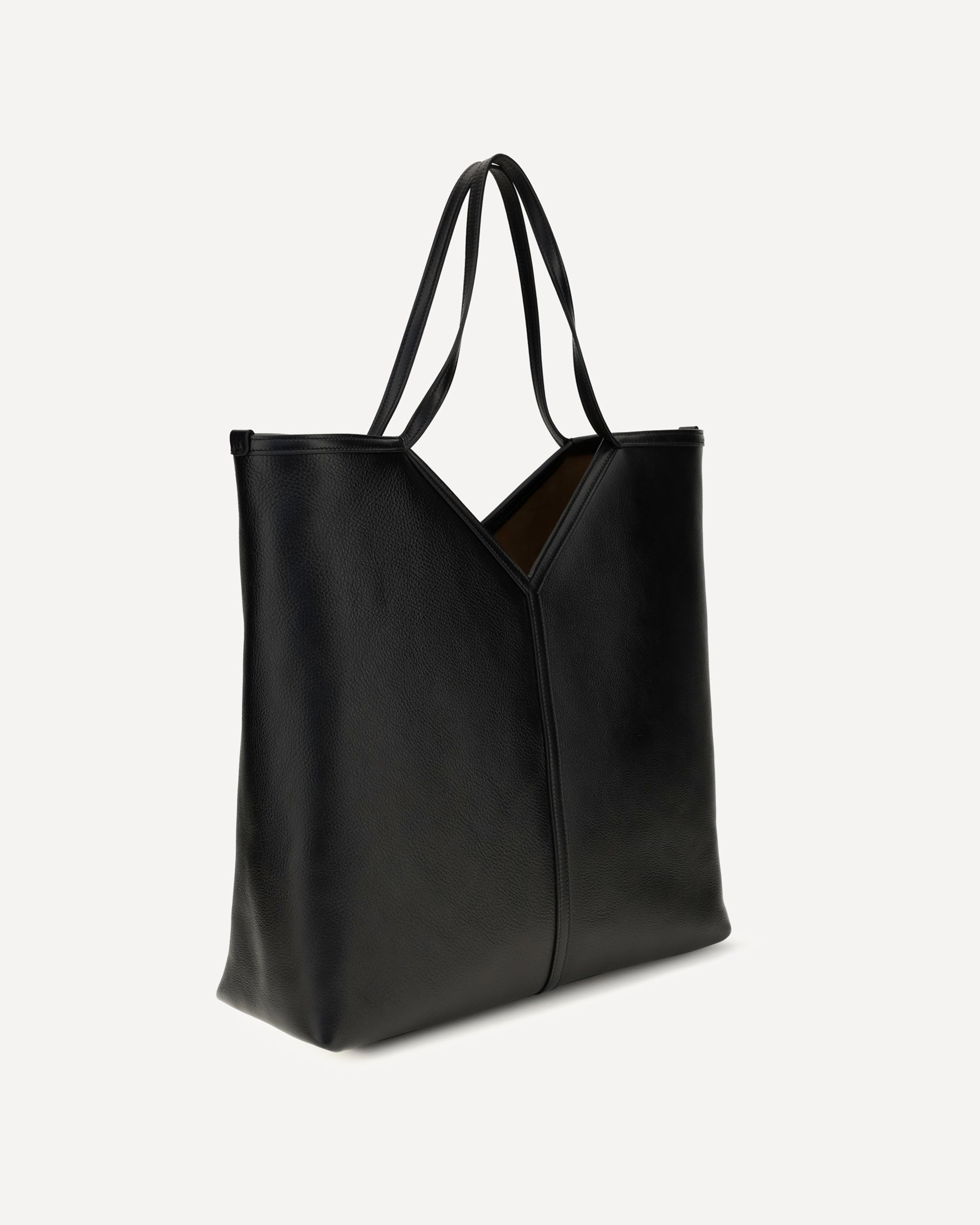 Saint Laurent Large Leather Tote Bag