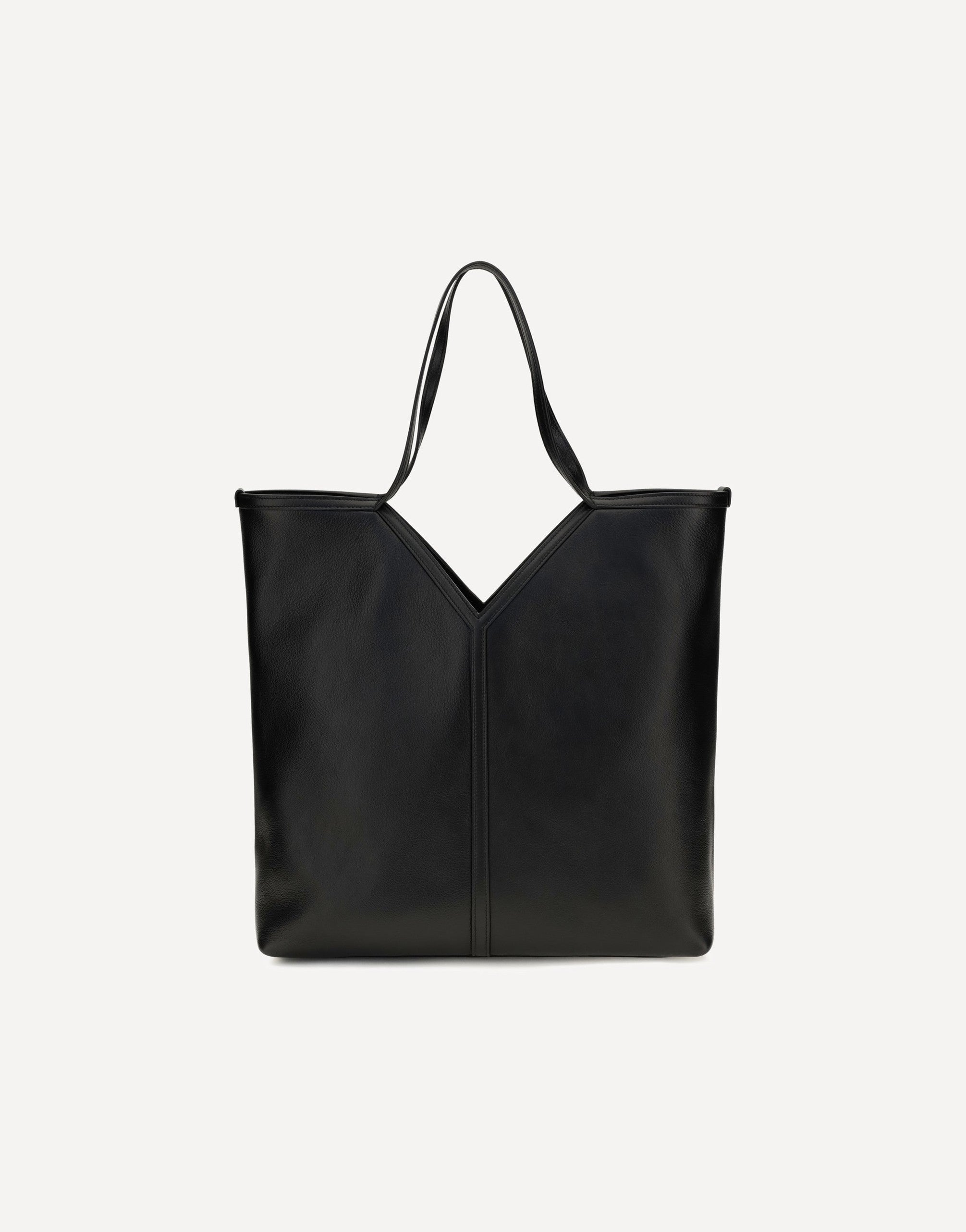Saint Laurent Large Leather Tote Bag