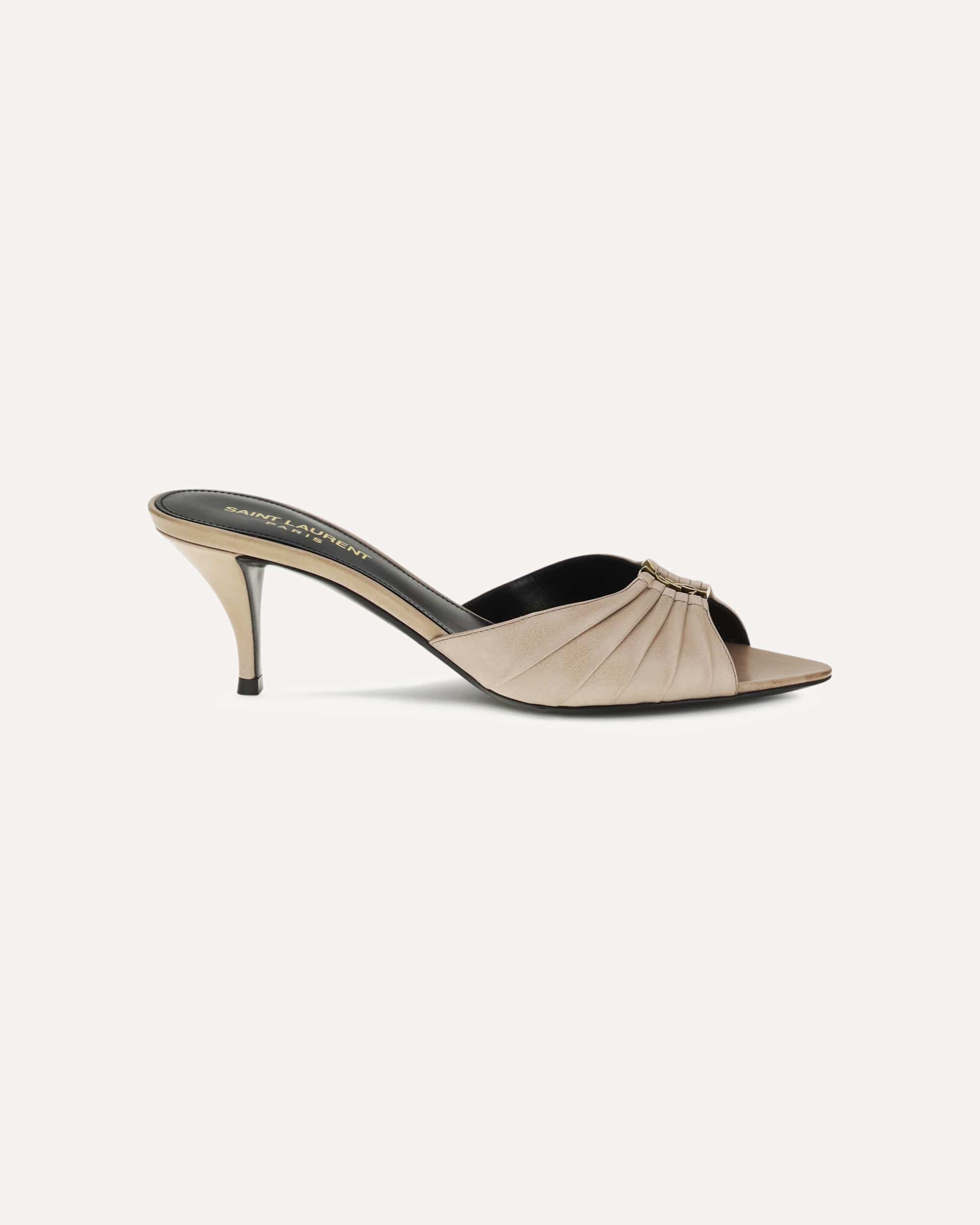 Saint Laurent Leather Babylone Mules