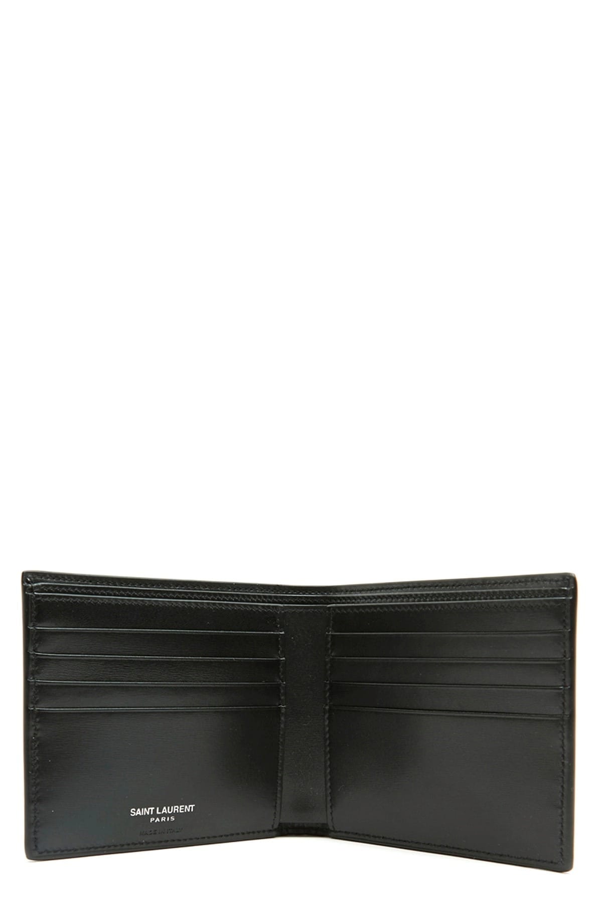 Saint Laurent Saint Laurent Leather Logo Wallet