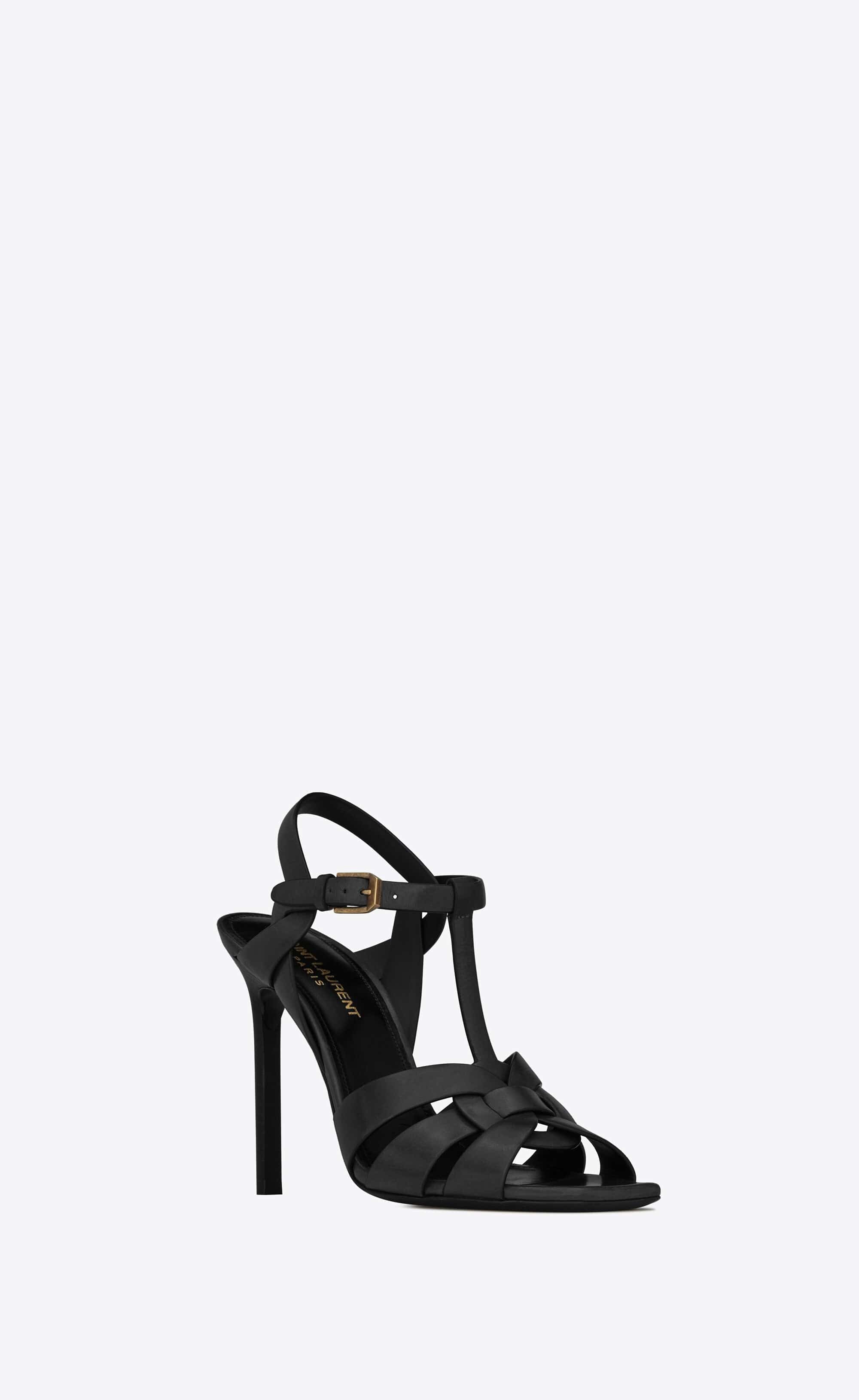 Saint Laurent Leather Tribute Sandals