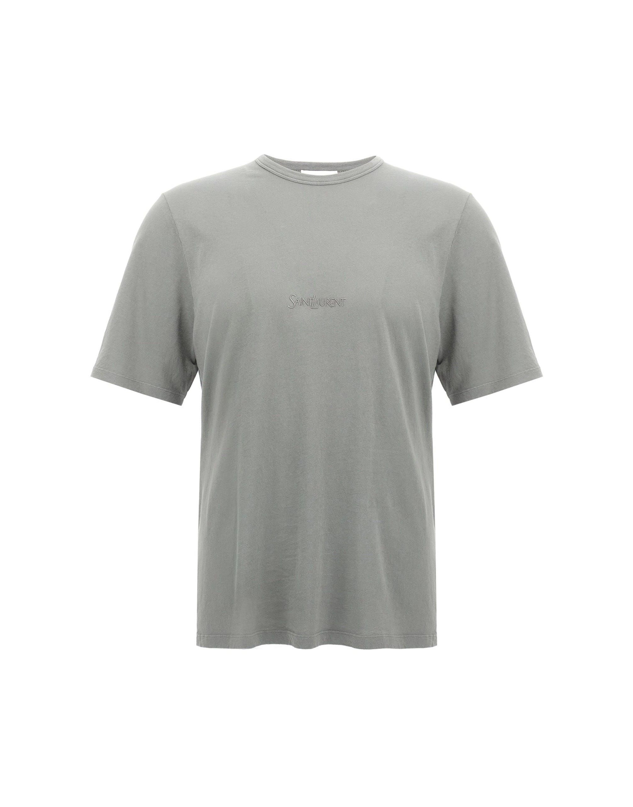Saint Laurent Saint Laurent Logo Embroidery T-Shirt