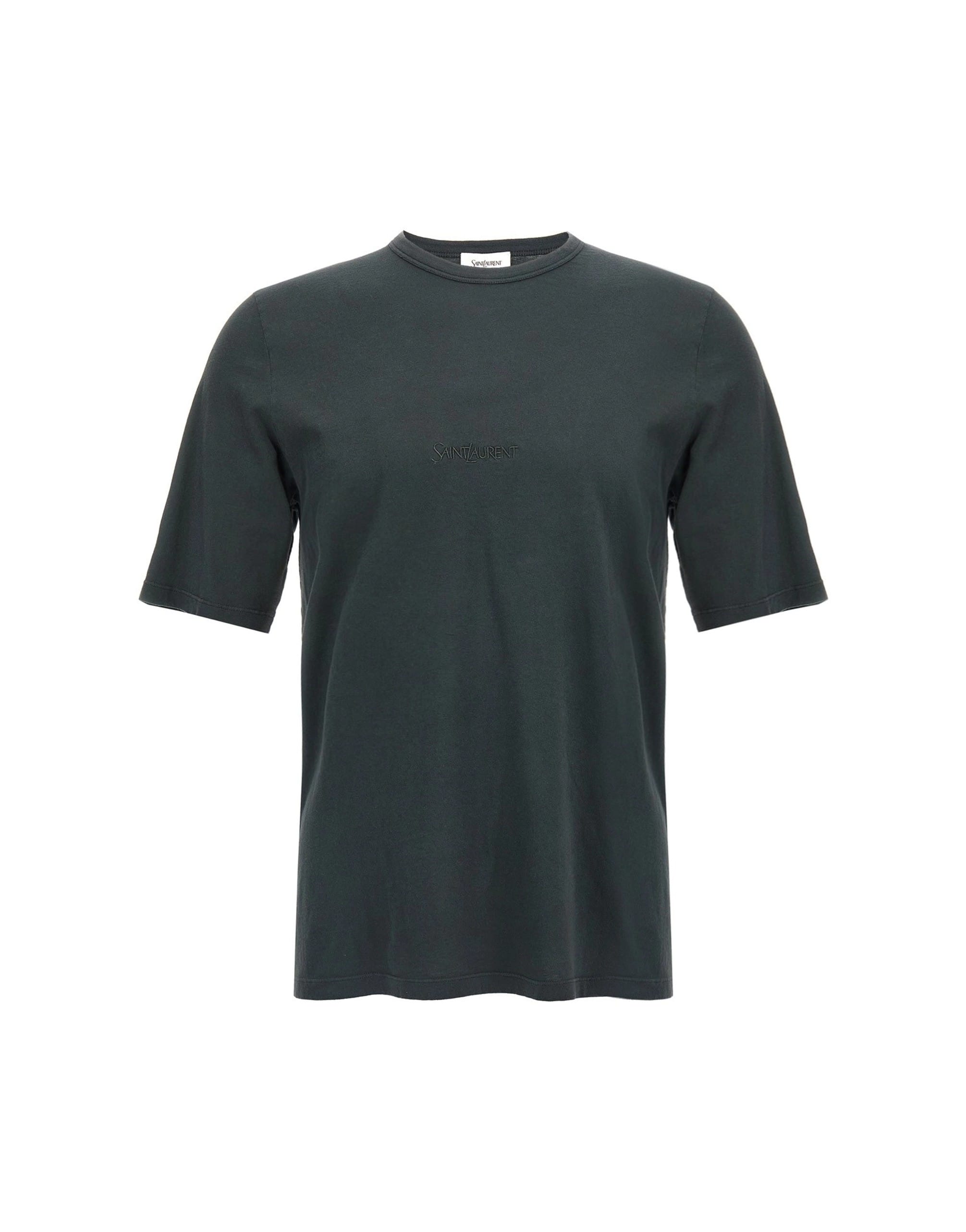 Saint Laurent Saint Laurent Logo Embroidery T-Shirt