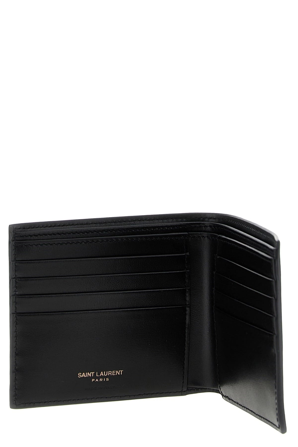 Saint Laurent Saint Laurent Logo Leather Wallet