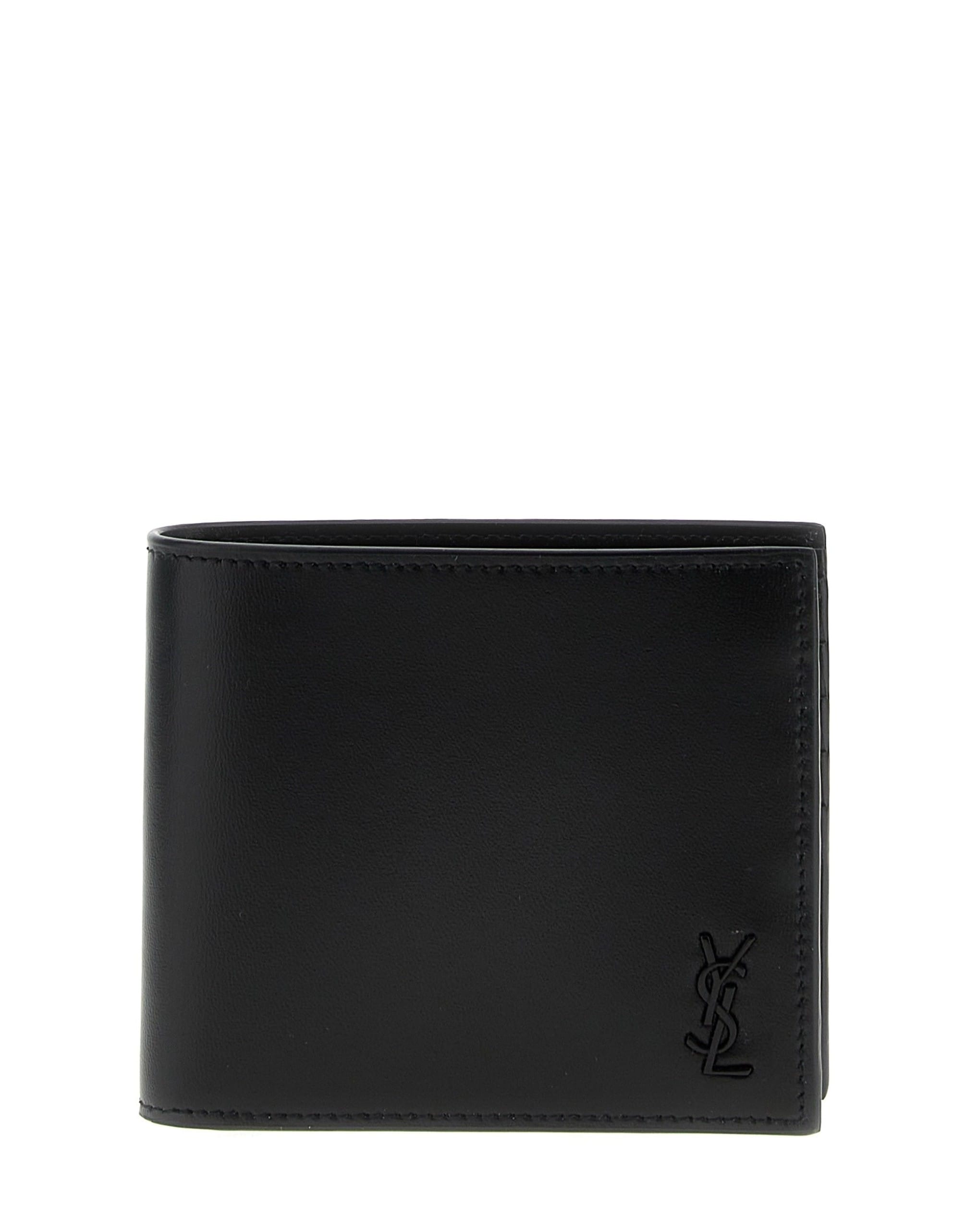 Saint Laurent Saint Laurent Logo Leather Wallet