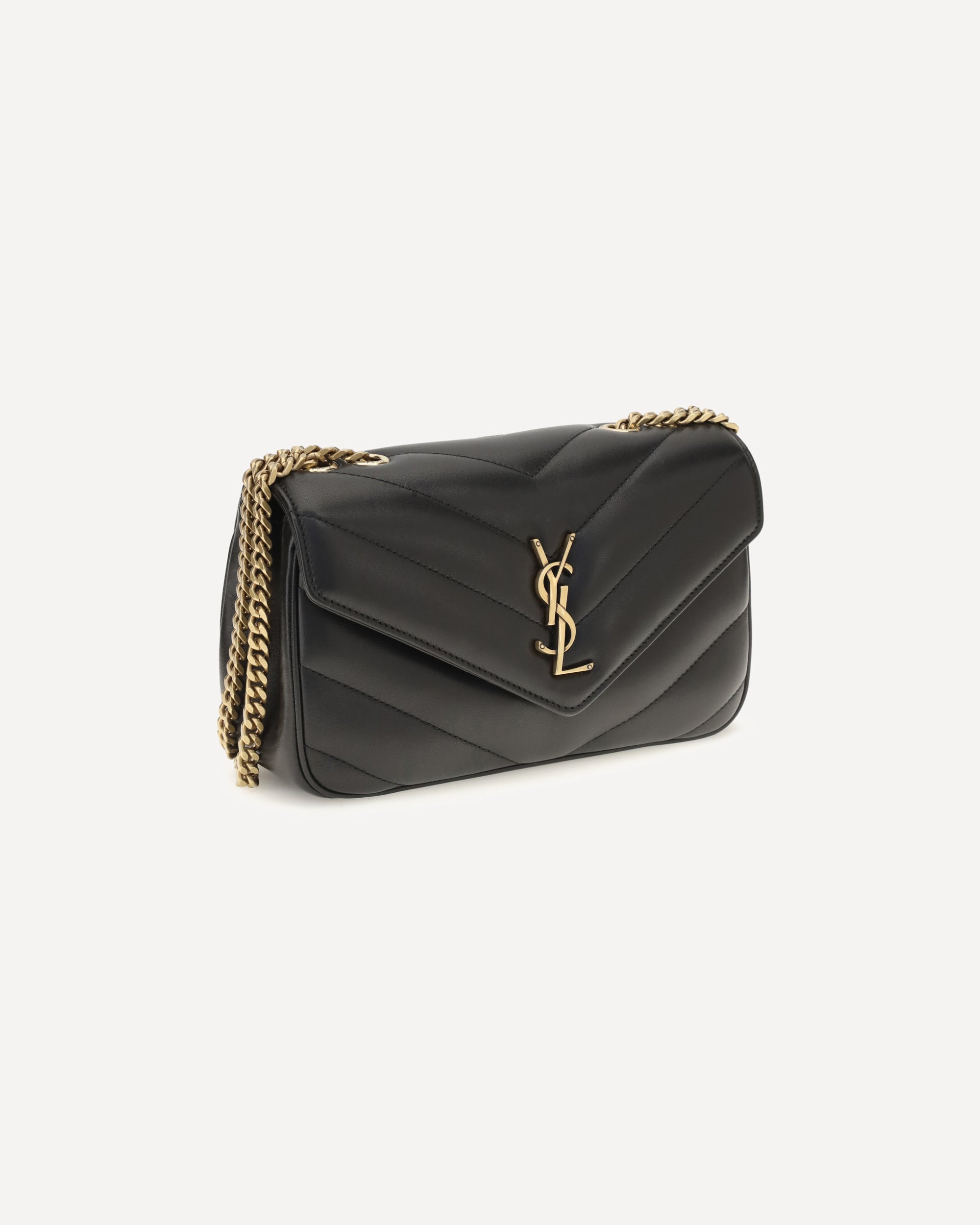 Saint Laurent Loulou Leather Crossbody Bag - alternate view