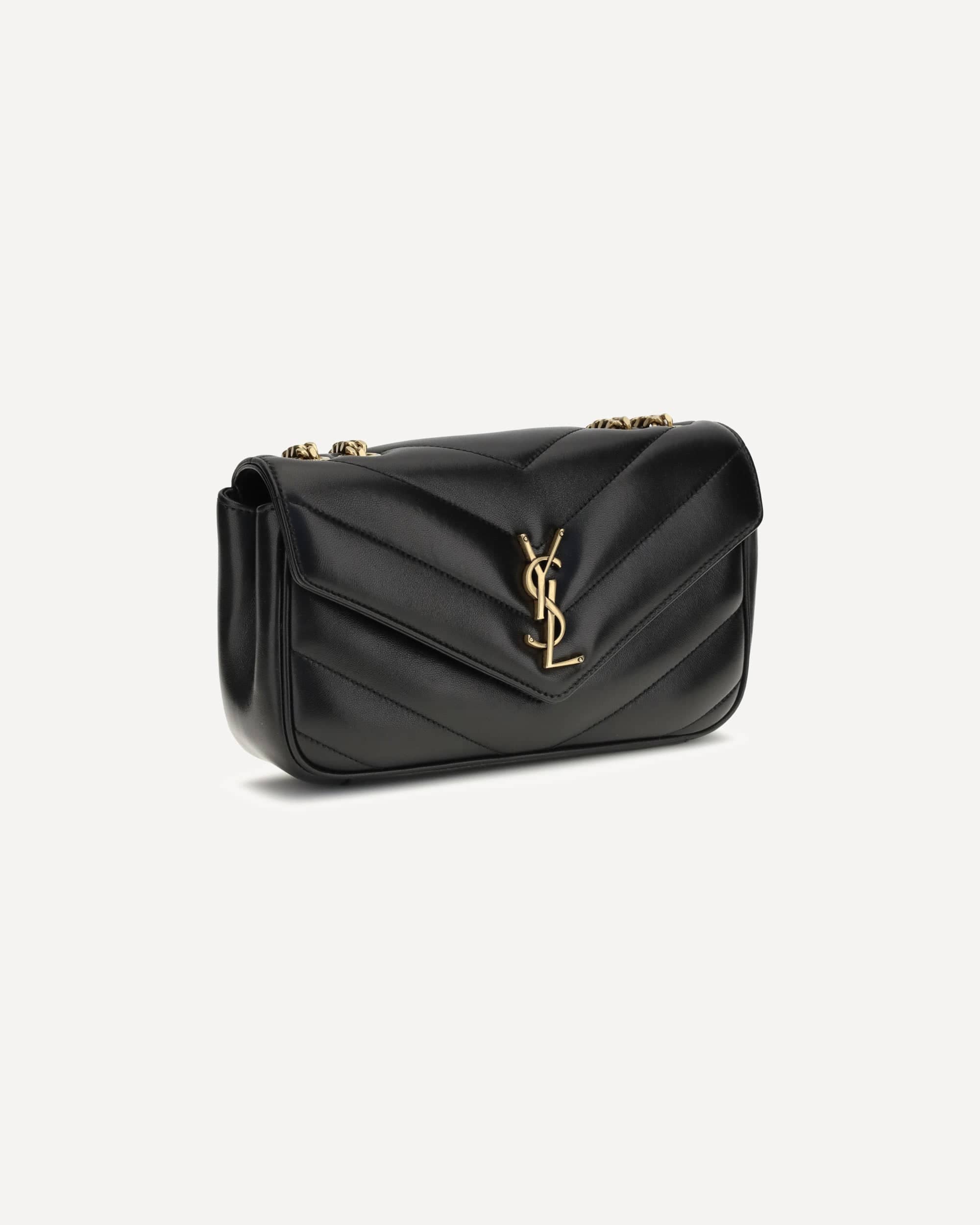 Saint Laurent Loulou Shoulder Bag With Quilted Design - alternate view
