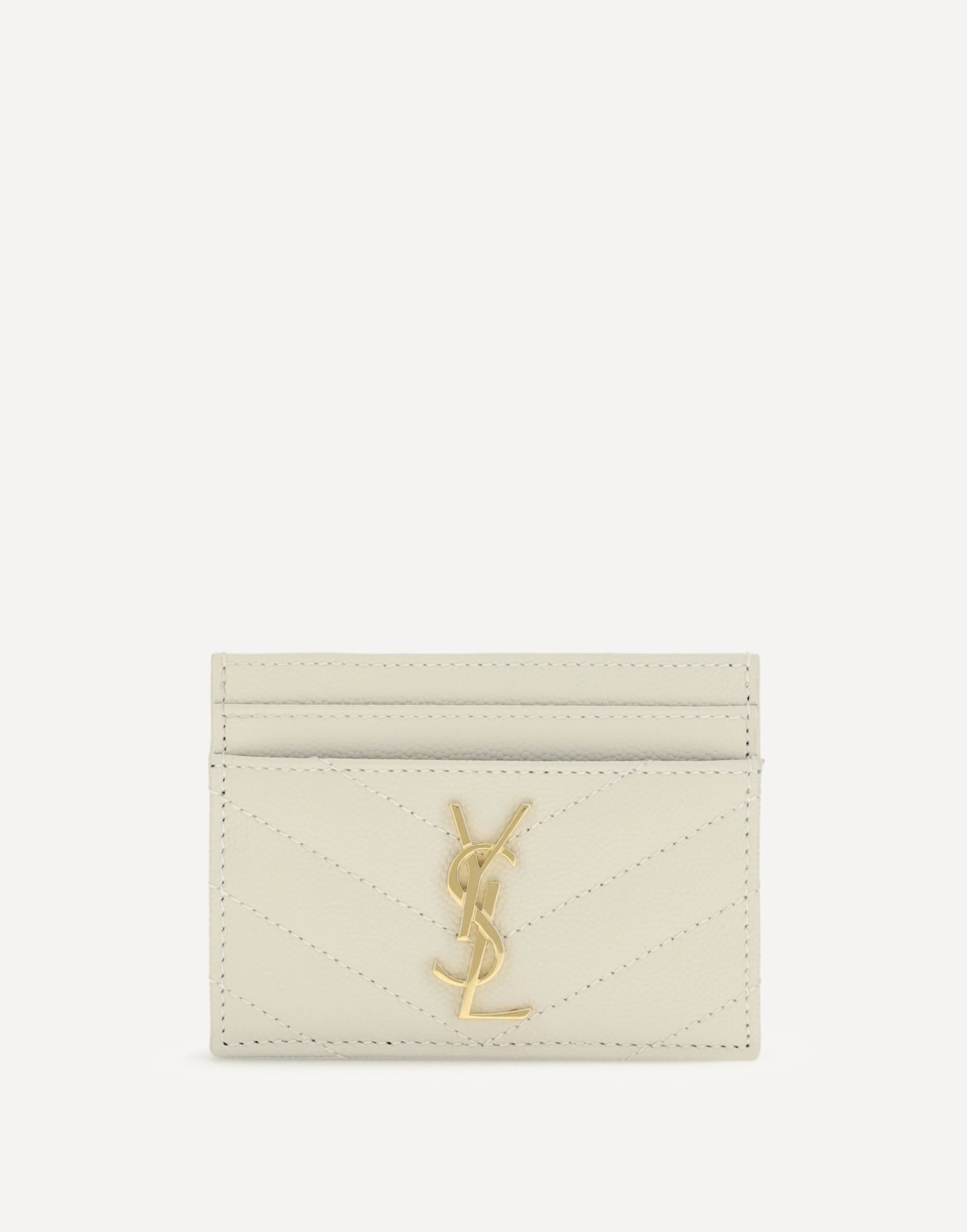 Saint Laurent Matelassé Leather Cardholder