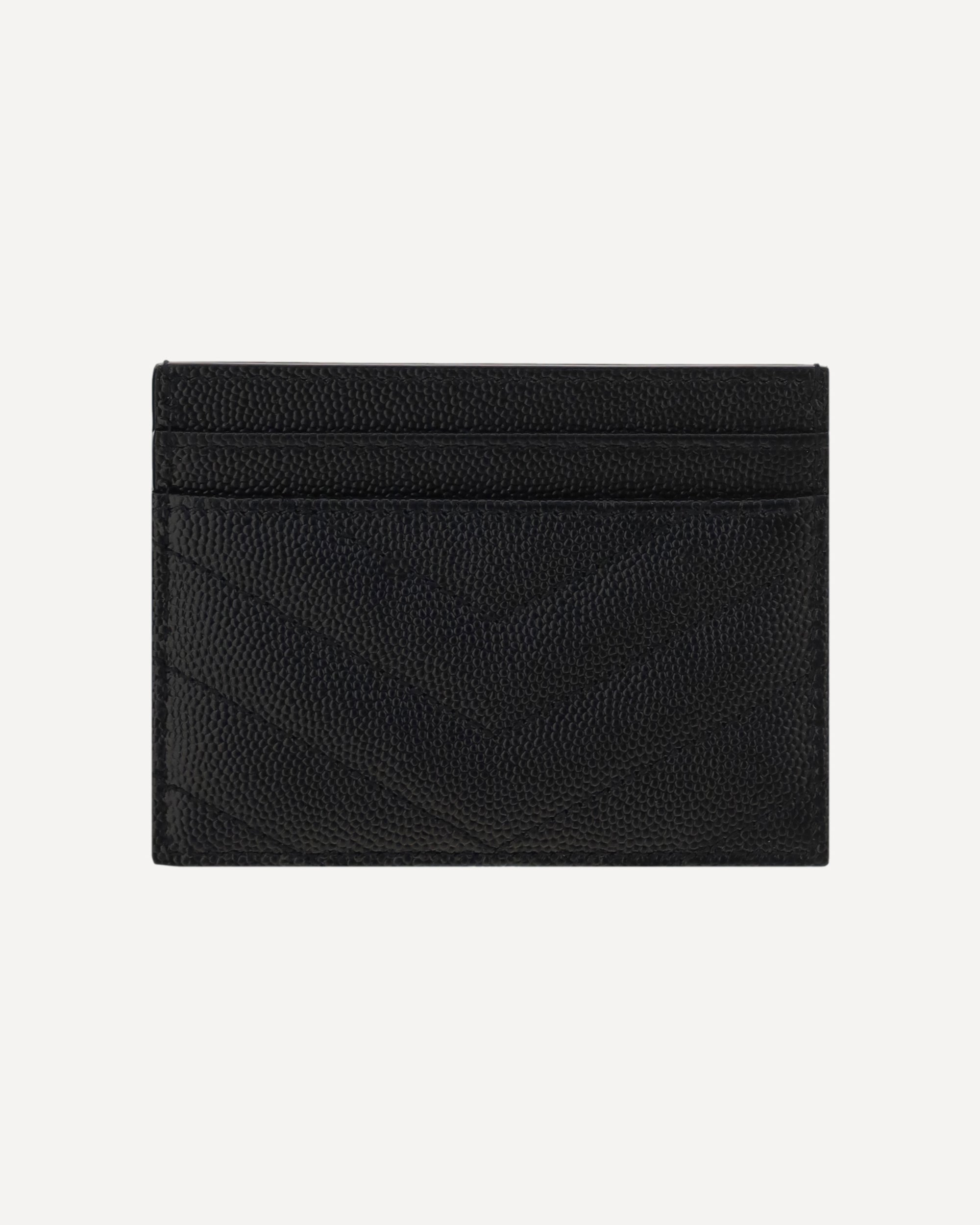 Saint Laurent Matelassé Leather Cardholder With Ysl - alternate view