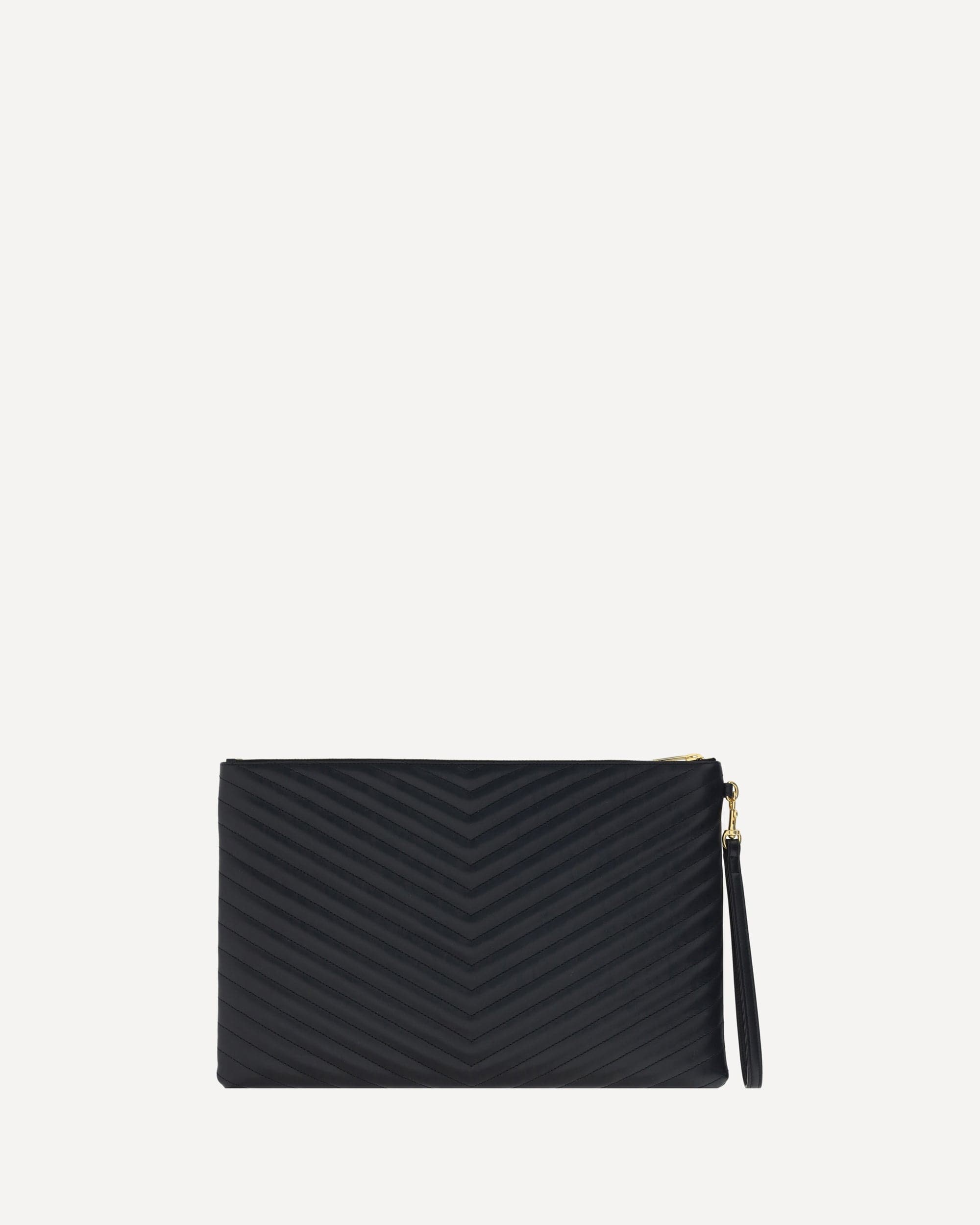 Saint Laurent Matelassé Leather Pouch