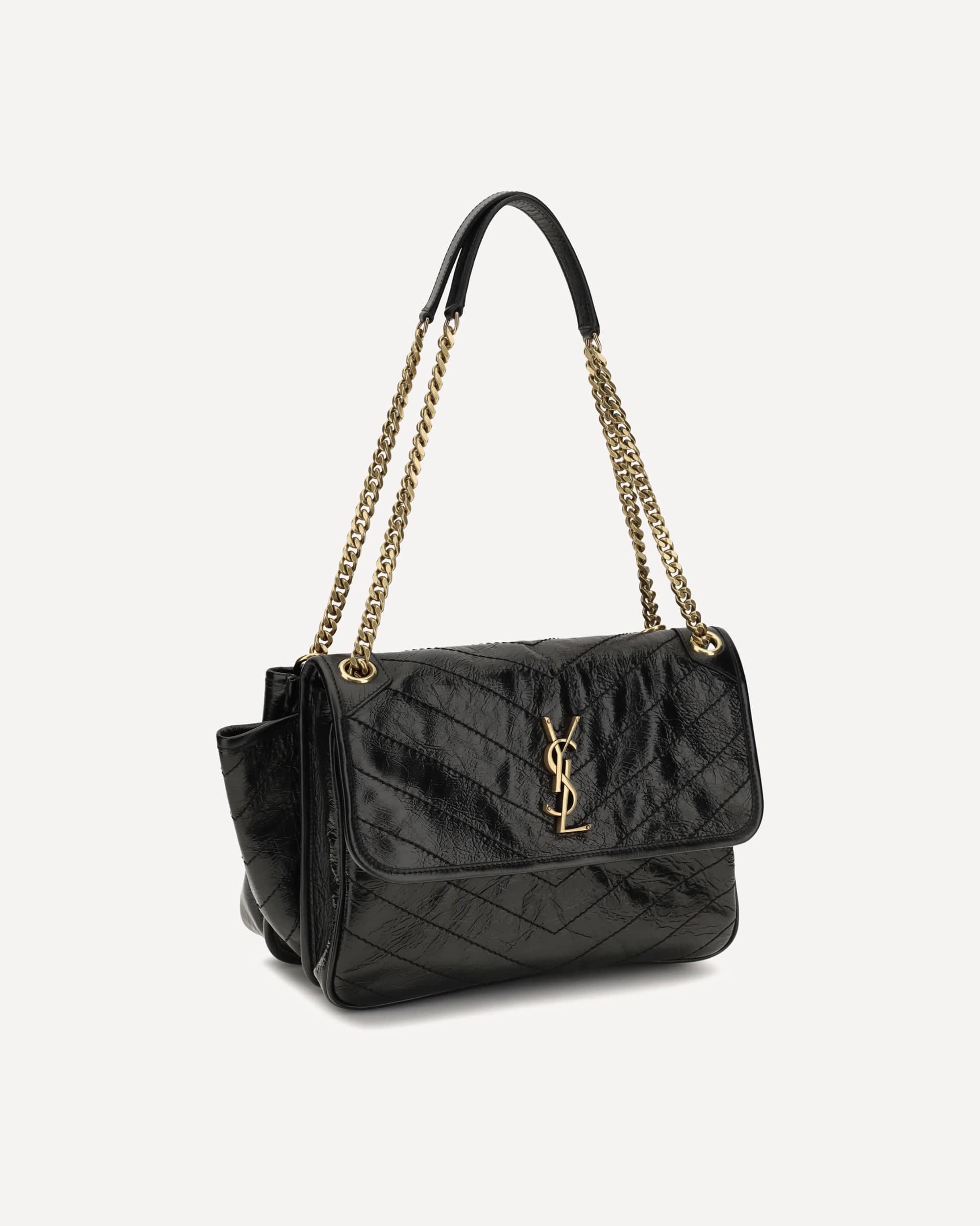 Niki Chevron-Quilted Calfskin Shoulder Bag - alternate view