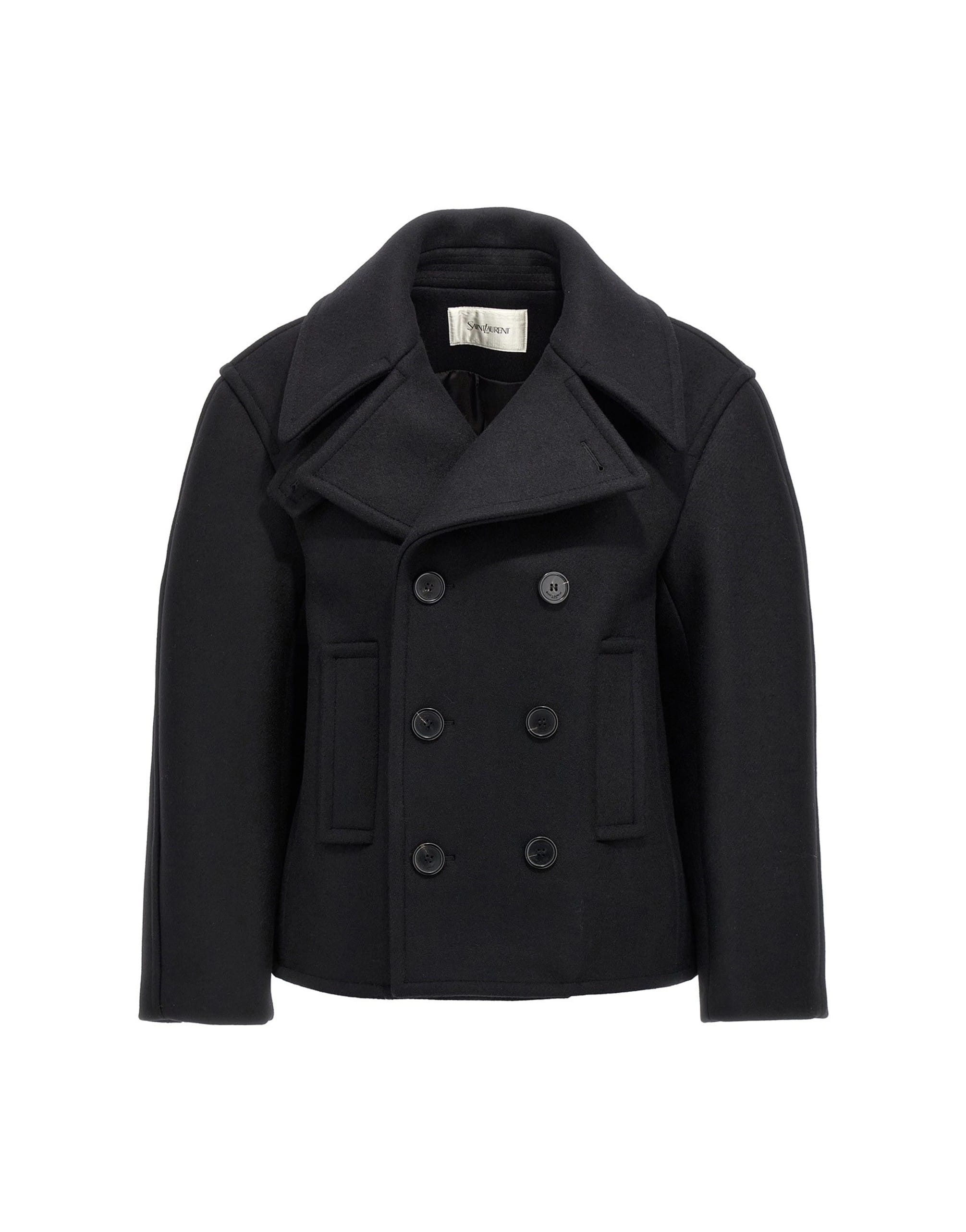 Saint Laurent Saint Laurent Oversized Caban Coat