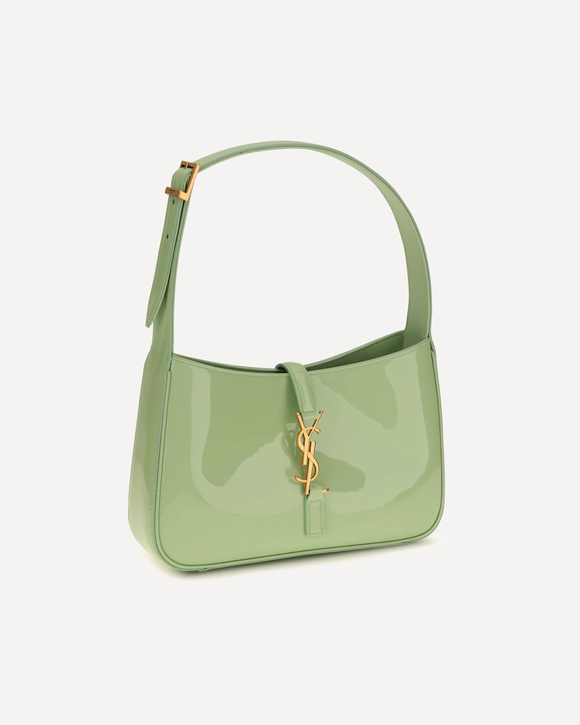Saint Laurent Patent Leather Shoulder Bag With Ysl Plaque - alternate view