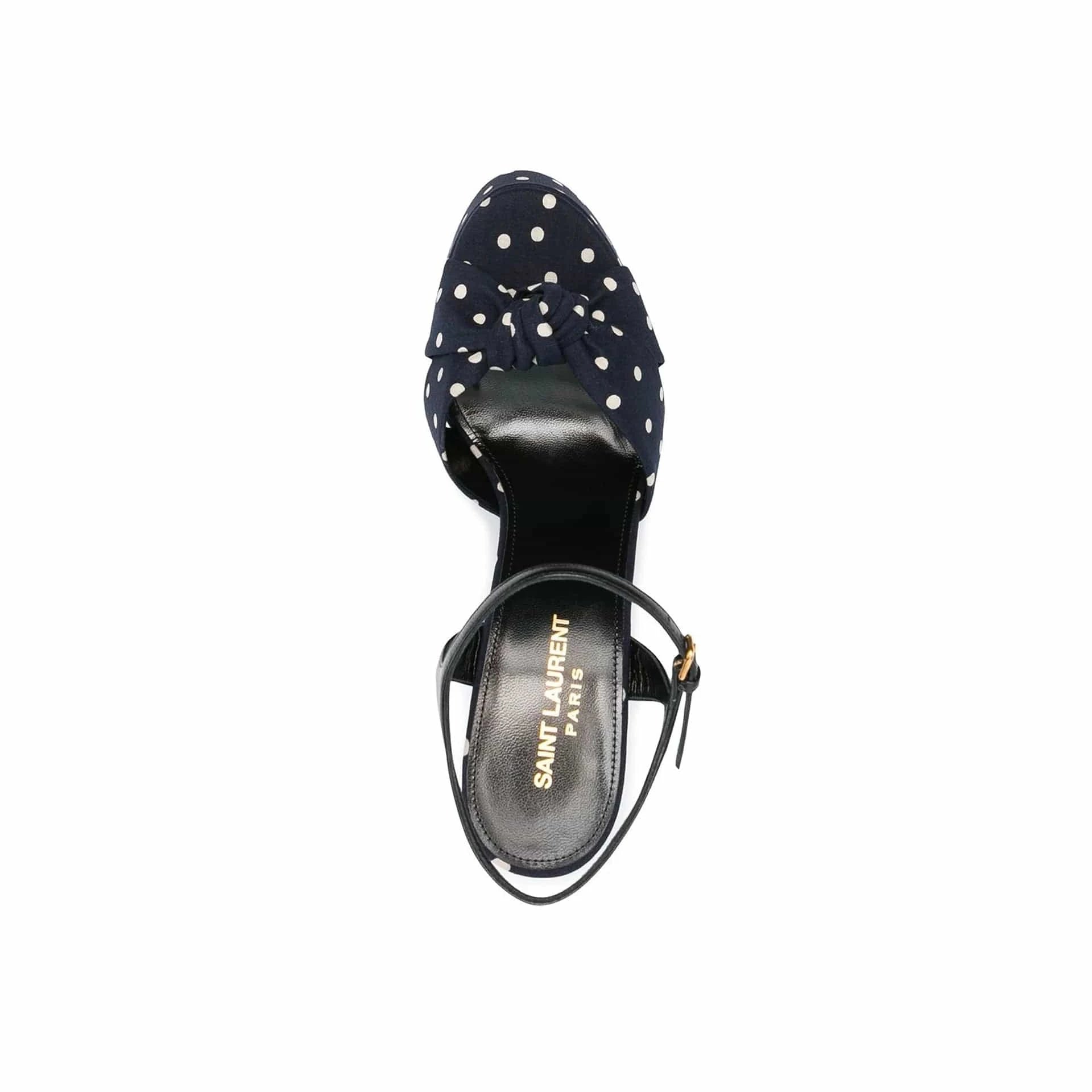Saint Laurent Polka-Dot Bianca Sandals