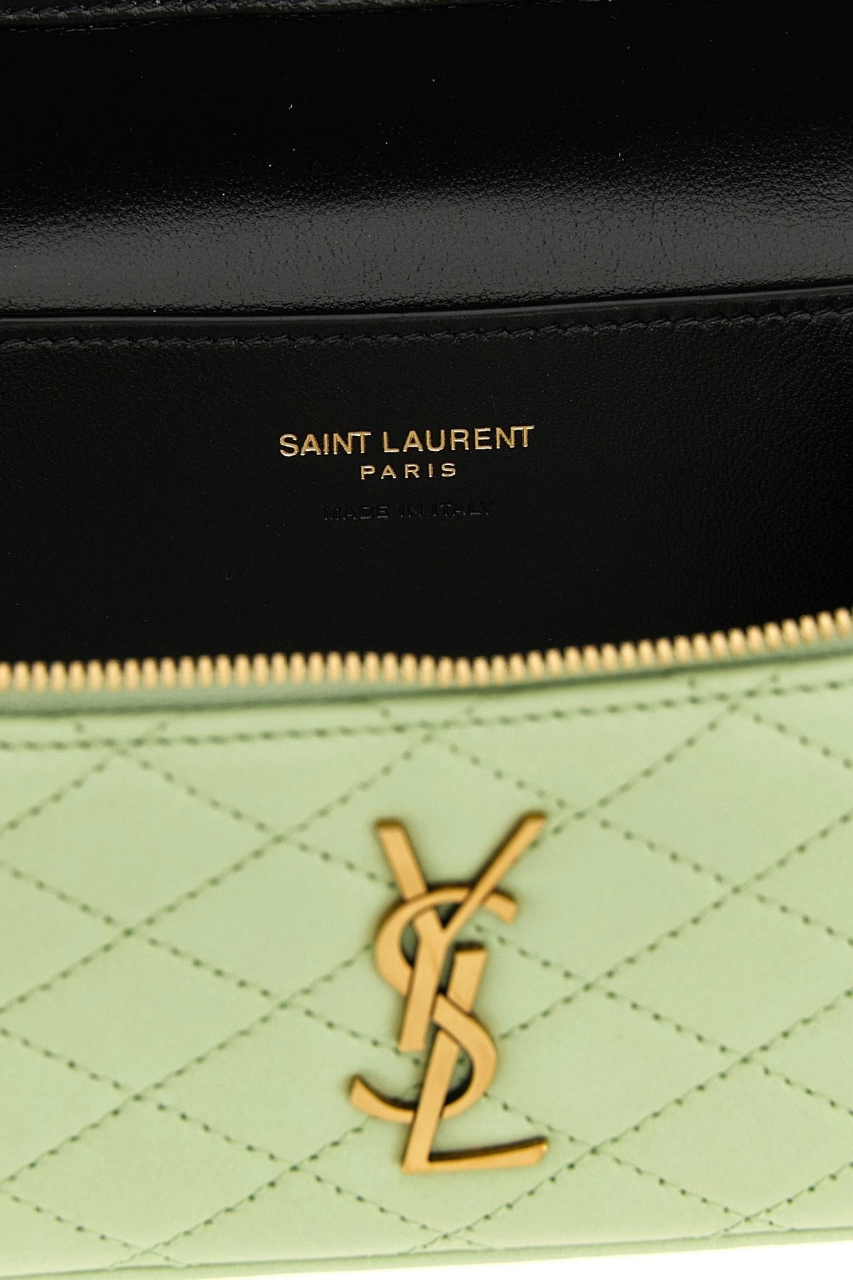 Saint Laurent キルティングレザー バニティハンドバッグ