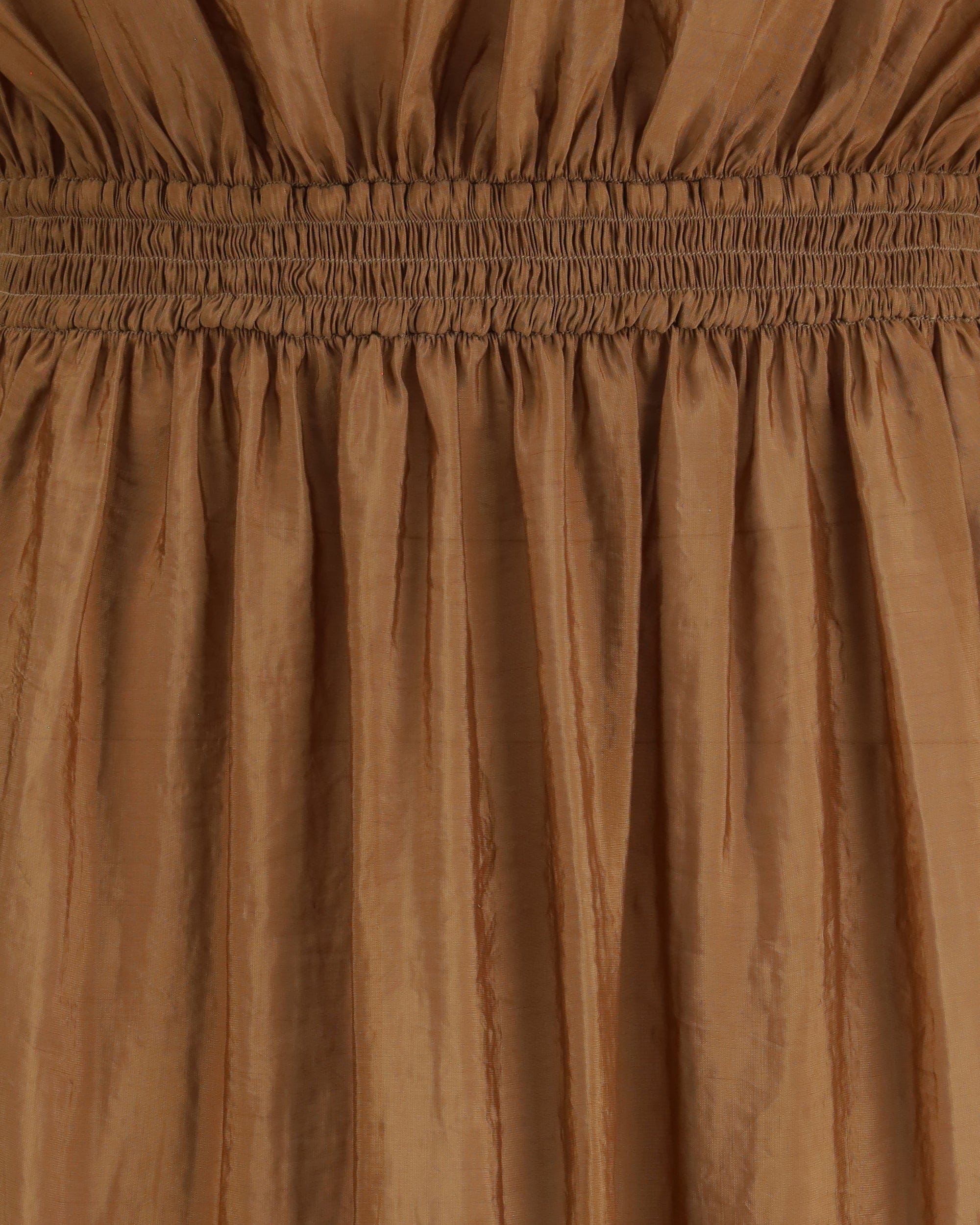 Saint Laurent Satin Dress With Balloon Bodice