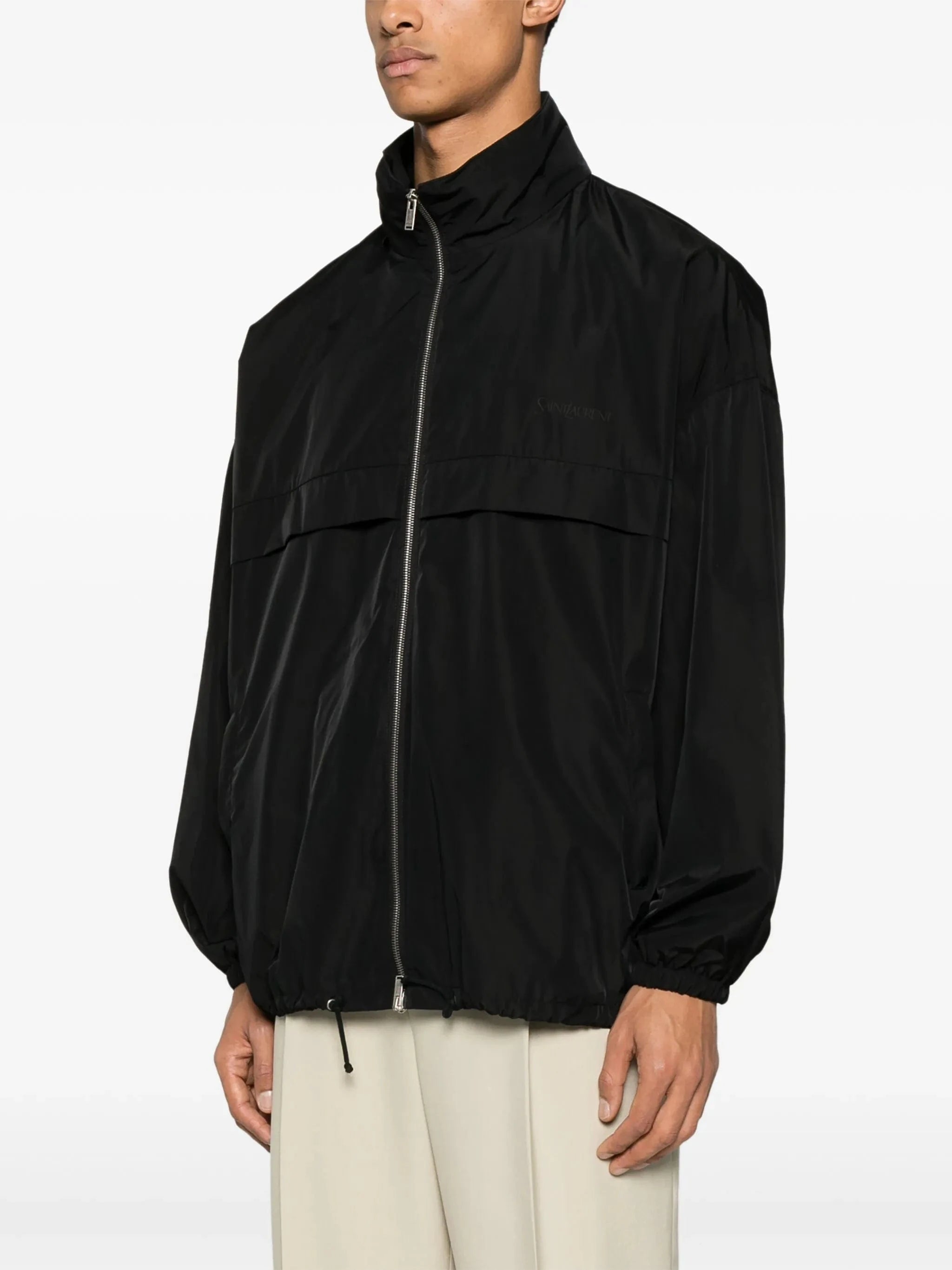 Saint Laurent Serge Logo-Print Jacket