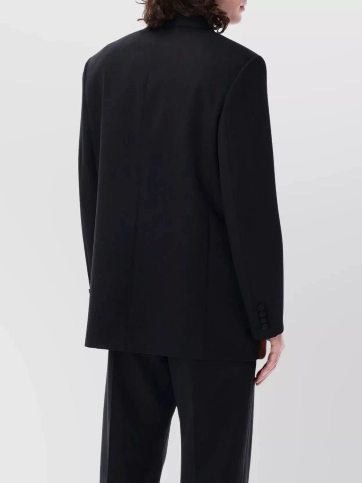 Saint Laurent Slim-Fit Grain De Poudre Wool Tuxedo Jacket
