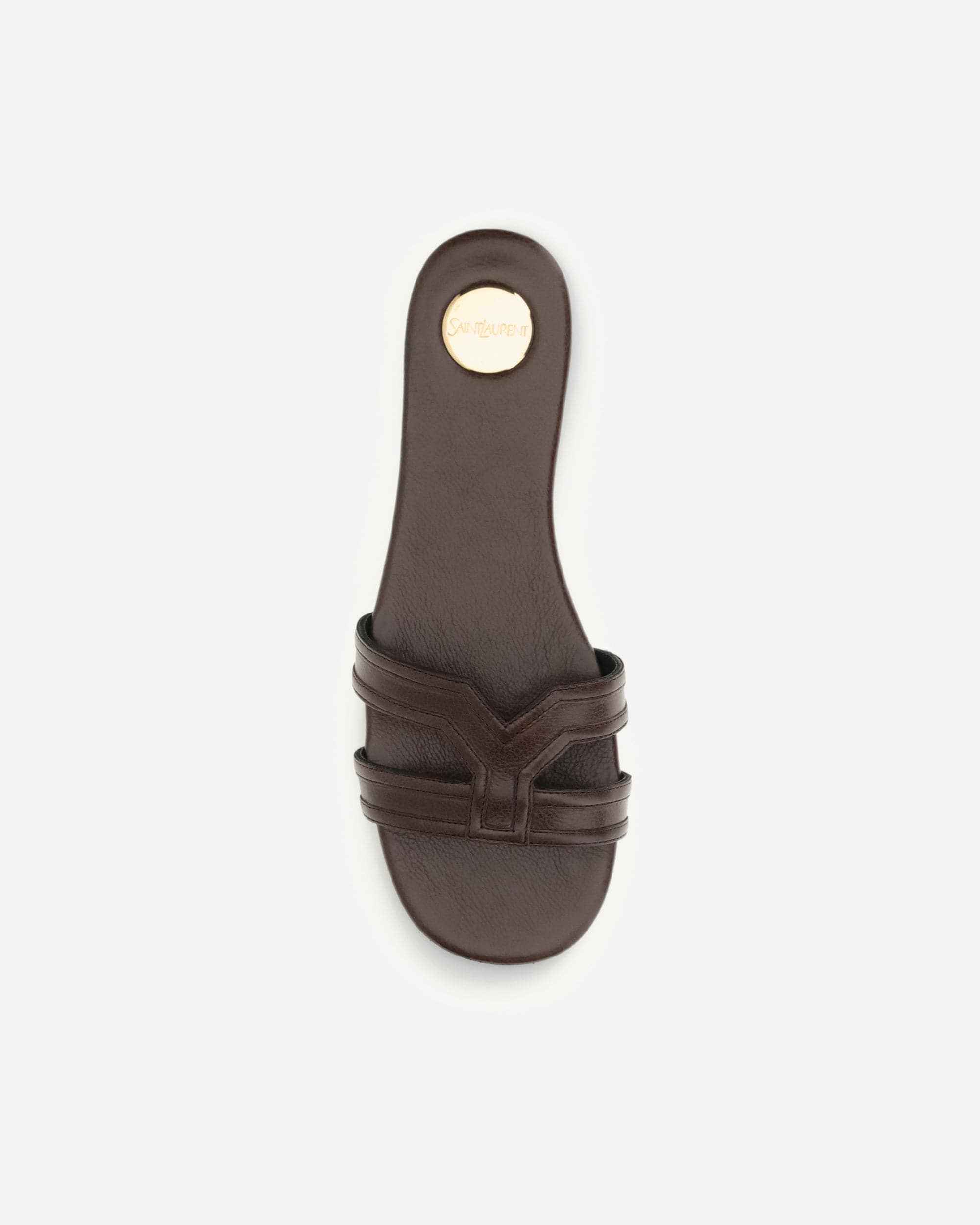 Saint Laurent Smooth Leather Mabrouka Sandals
