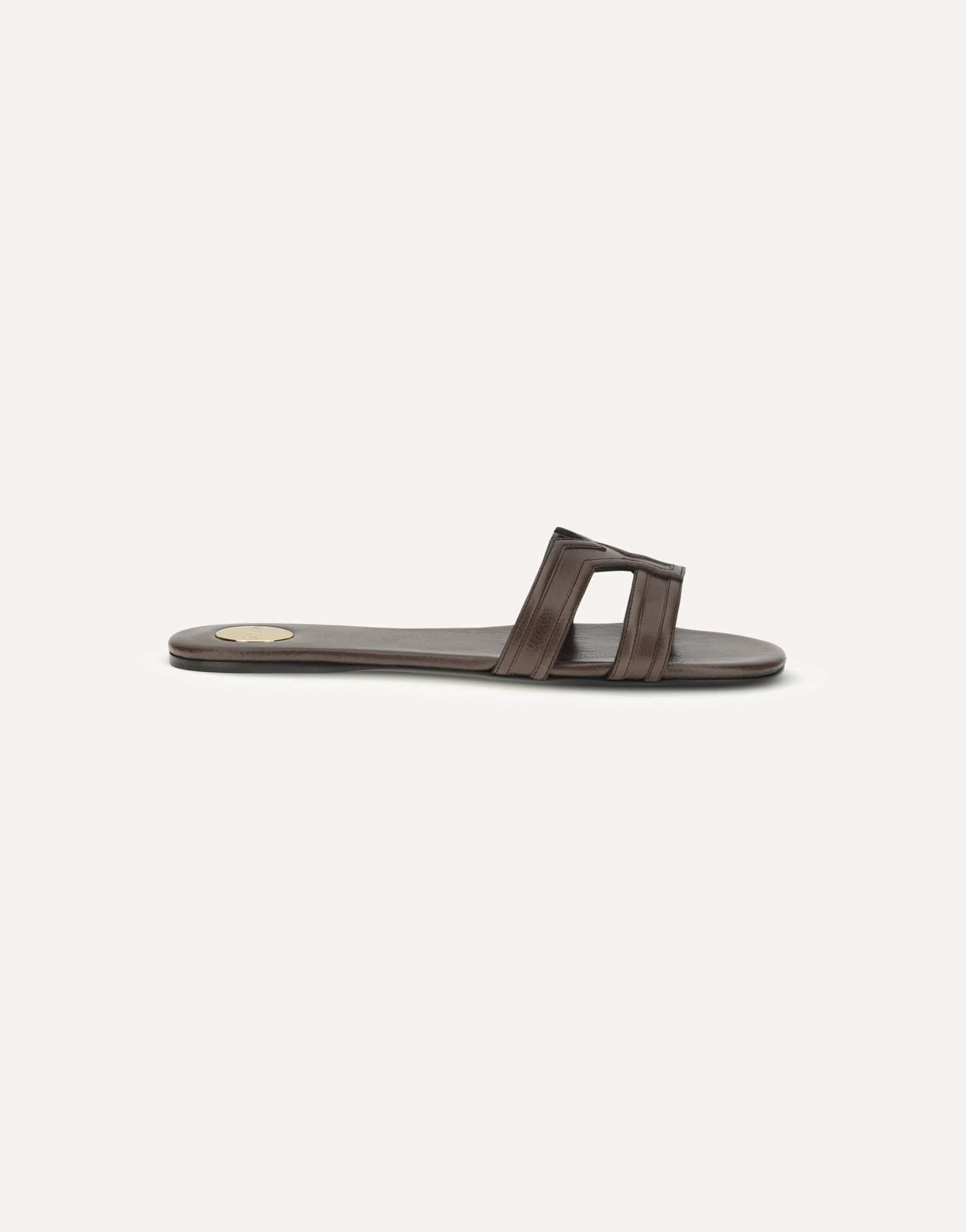 Saint Laurent Smooth Leather Mabrouka Sandals