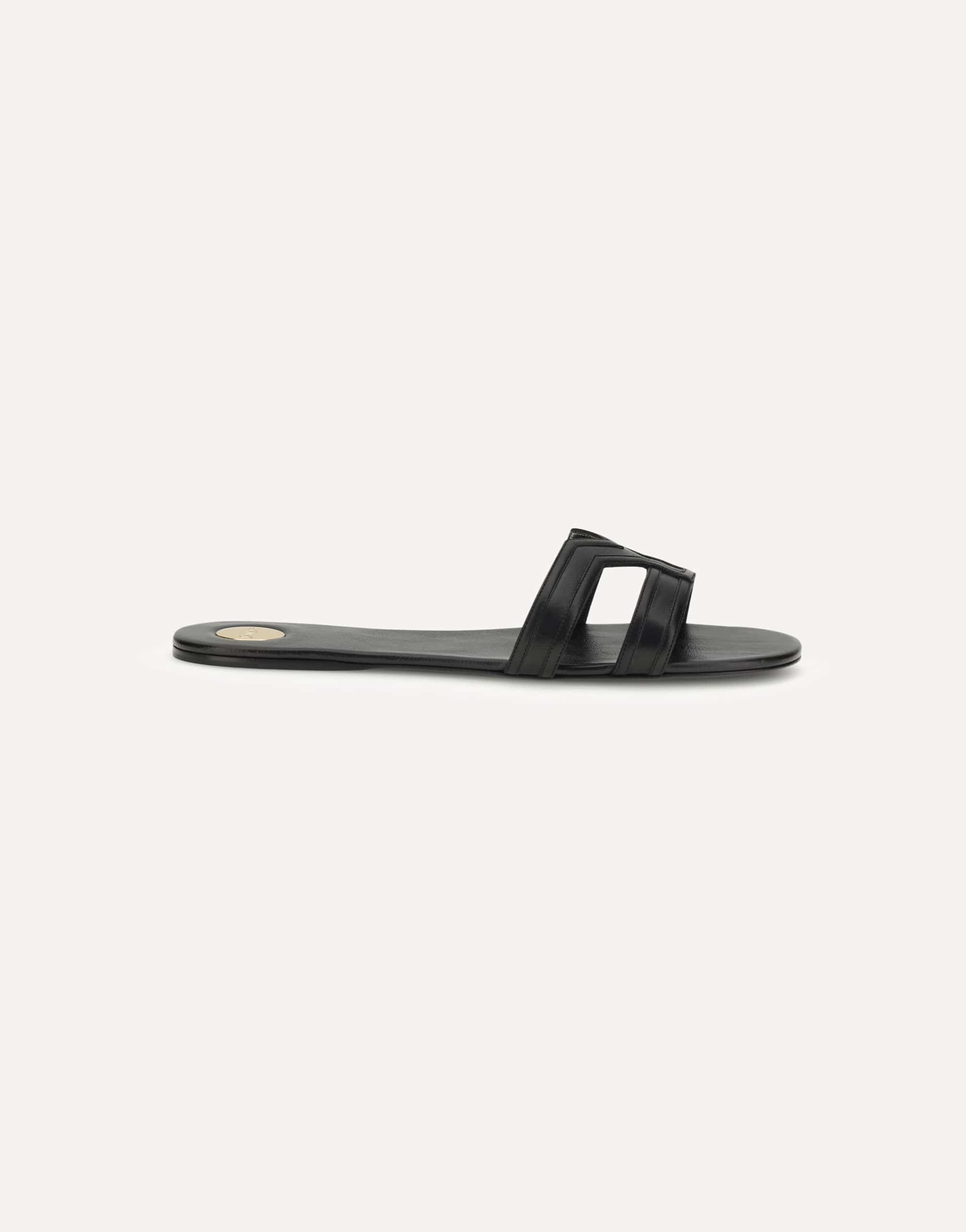 Saint Laurent Smooth Leather Mabrouka Sandals