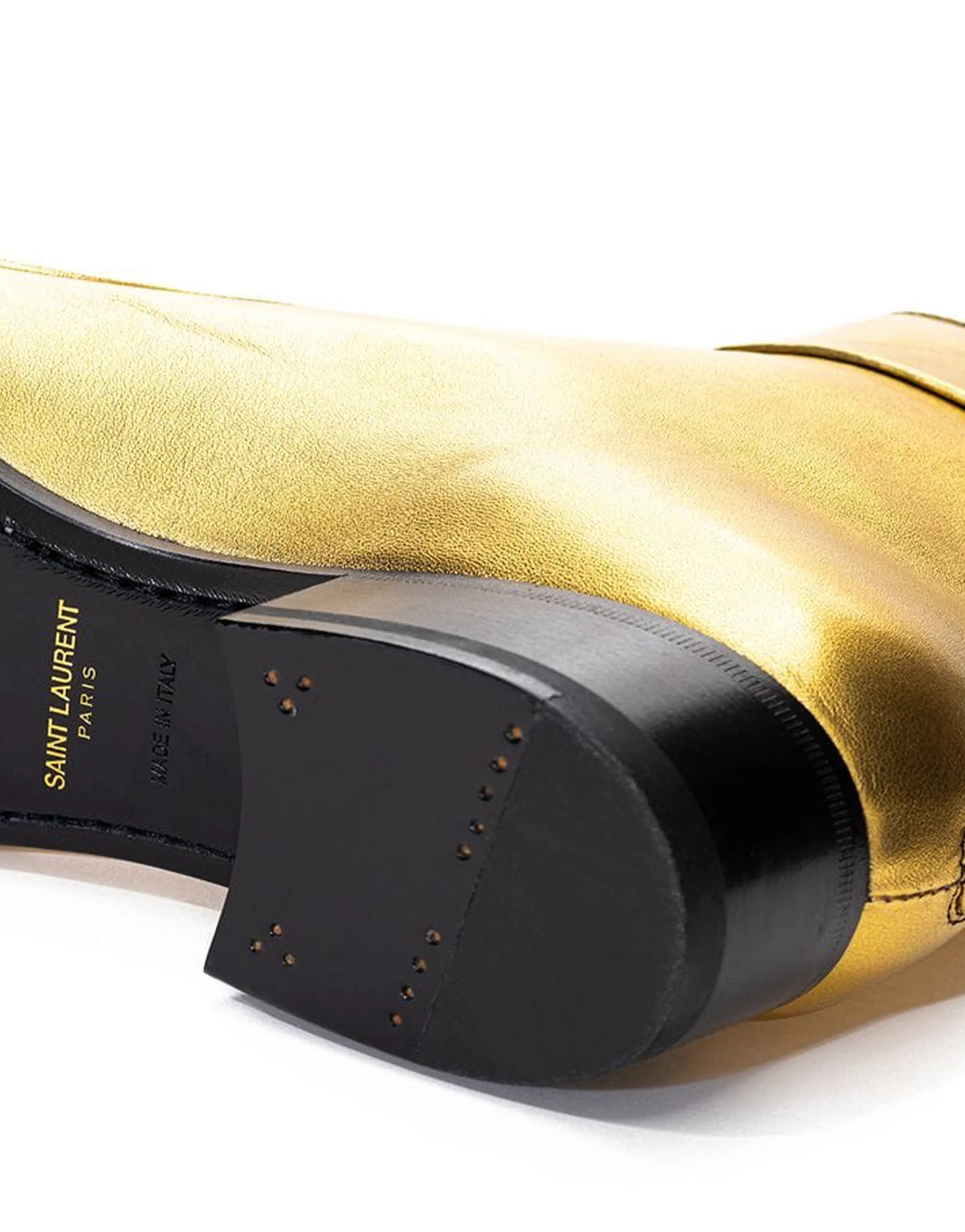 Saint Laurent Saint Laurent Square Toe Buckle Boots