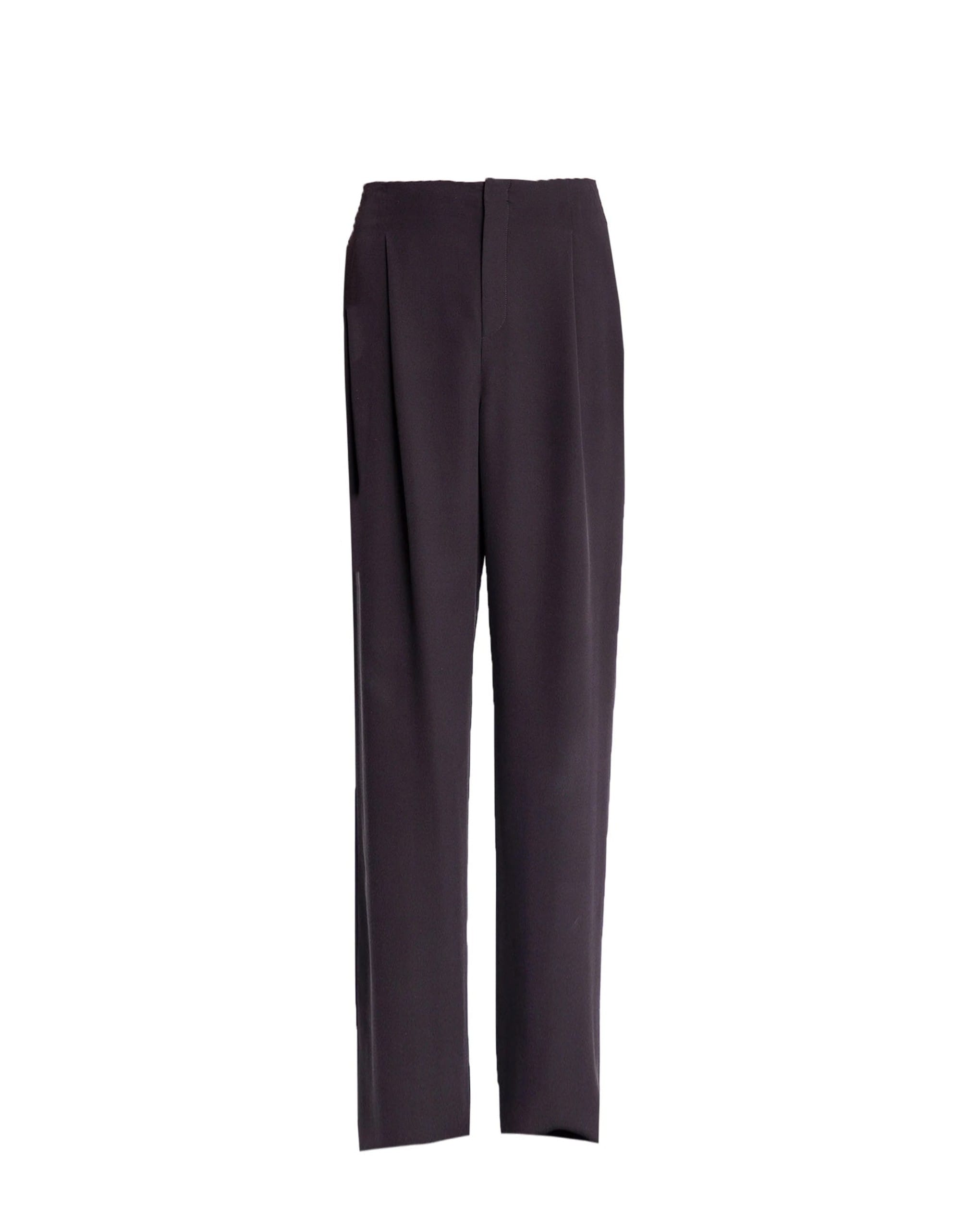 Saint Laurent Straight Cut Silk Pants