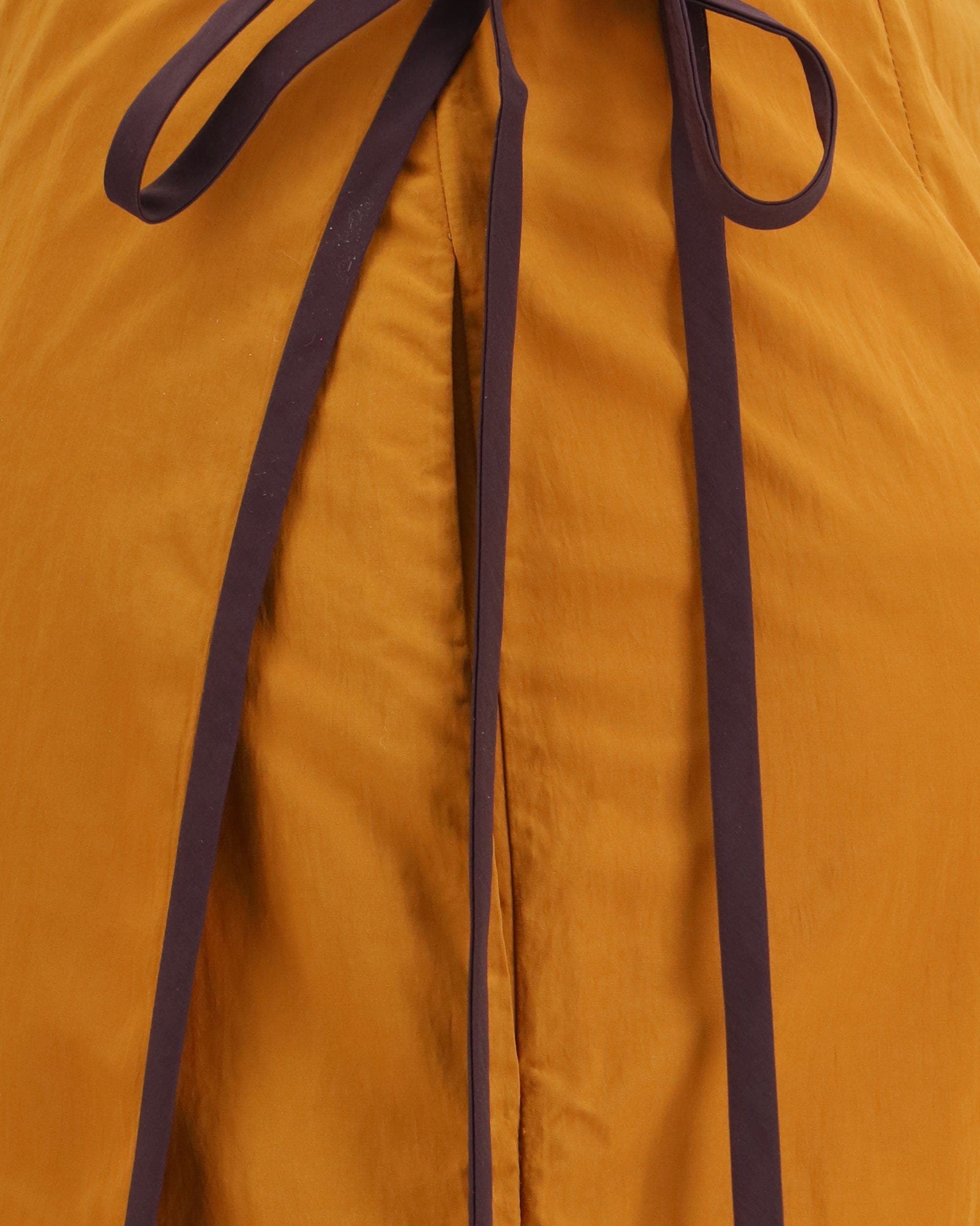 Saint Laurent Tie-Detail Colour-Block Skirt