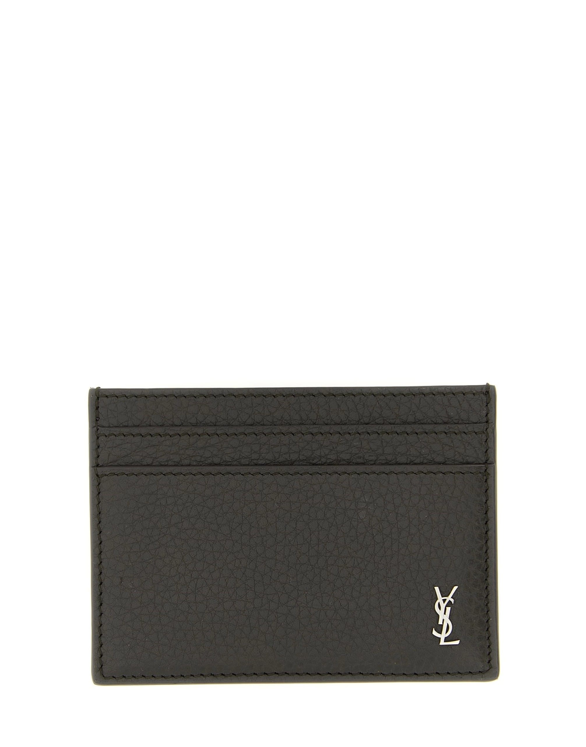 Porta-cartões Saint Laurent Tiny Cassandre