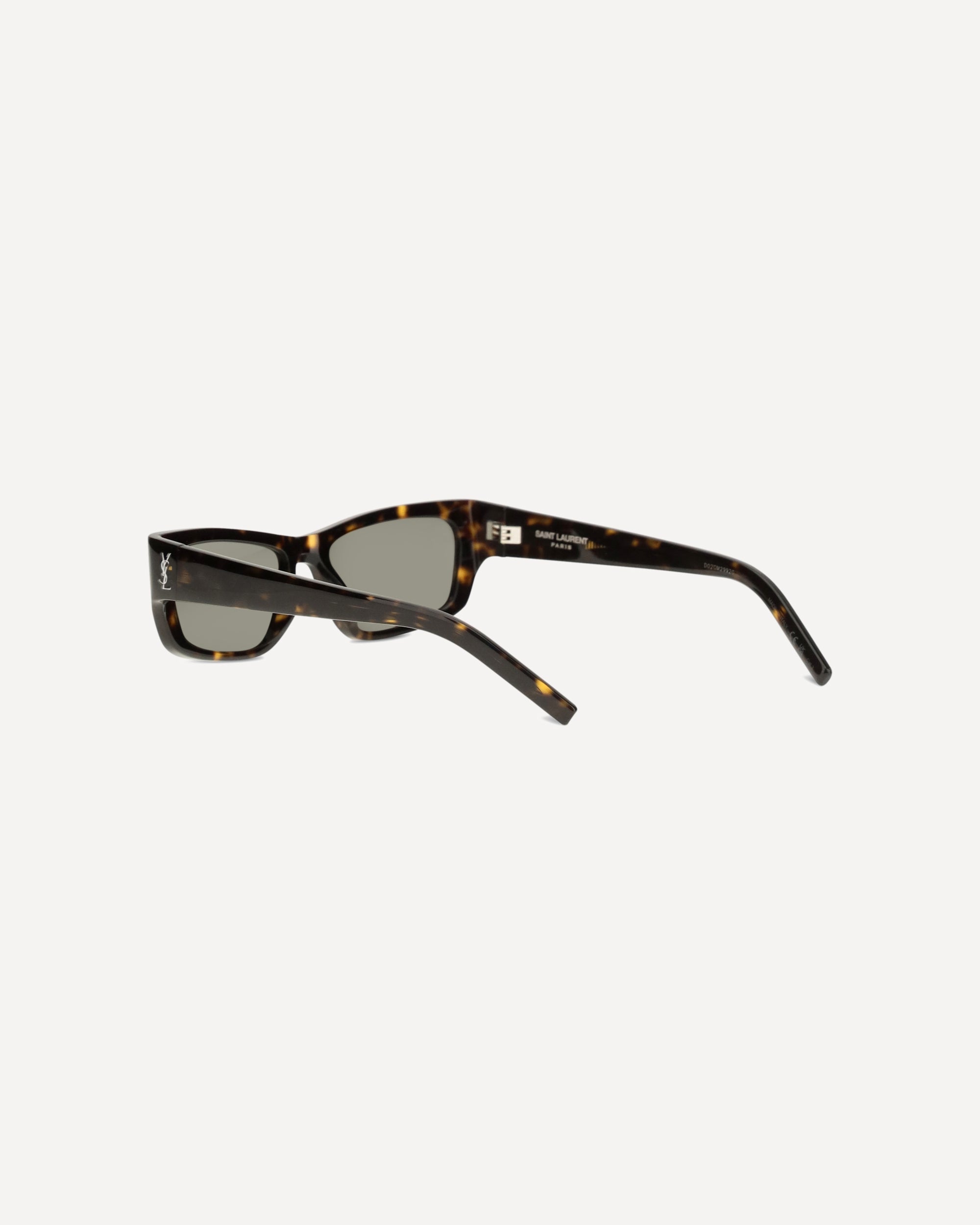 Saint Laurent Tortoiseshell Sunglasses Side Logo