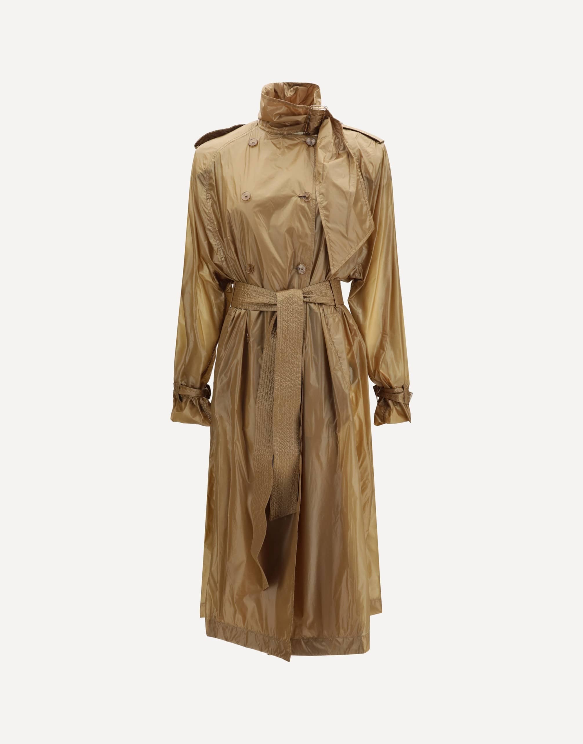 Saint Laurent Translucent Technical Fabric Trench Lavallière