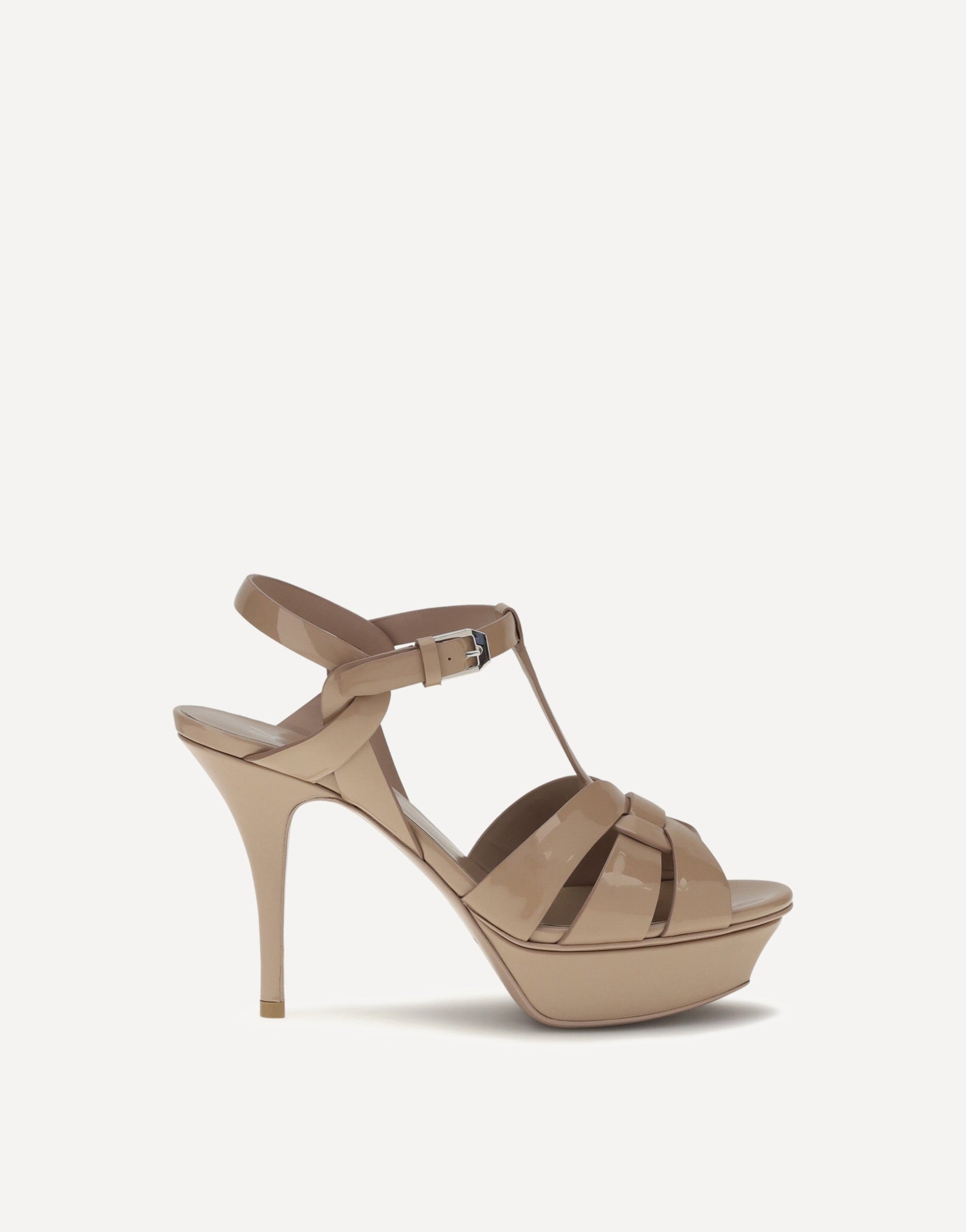 Saint Laurent Tribute Patent Leather Sandals