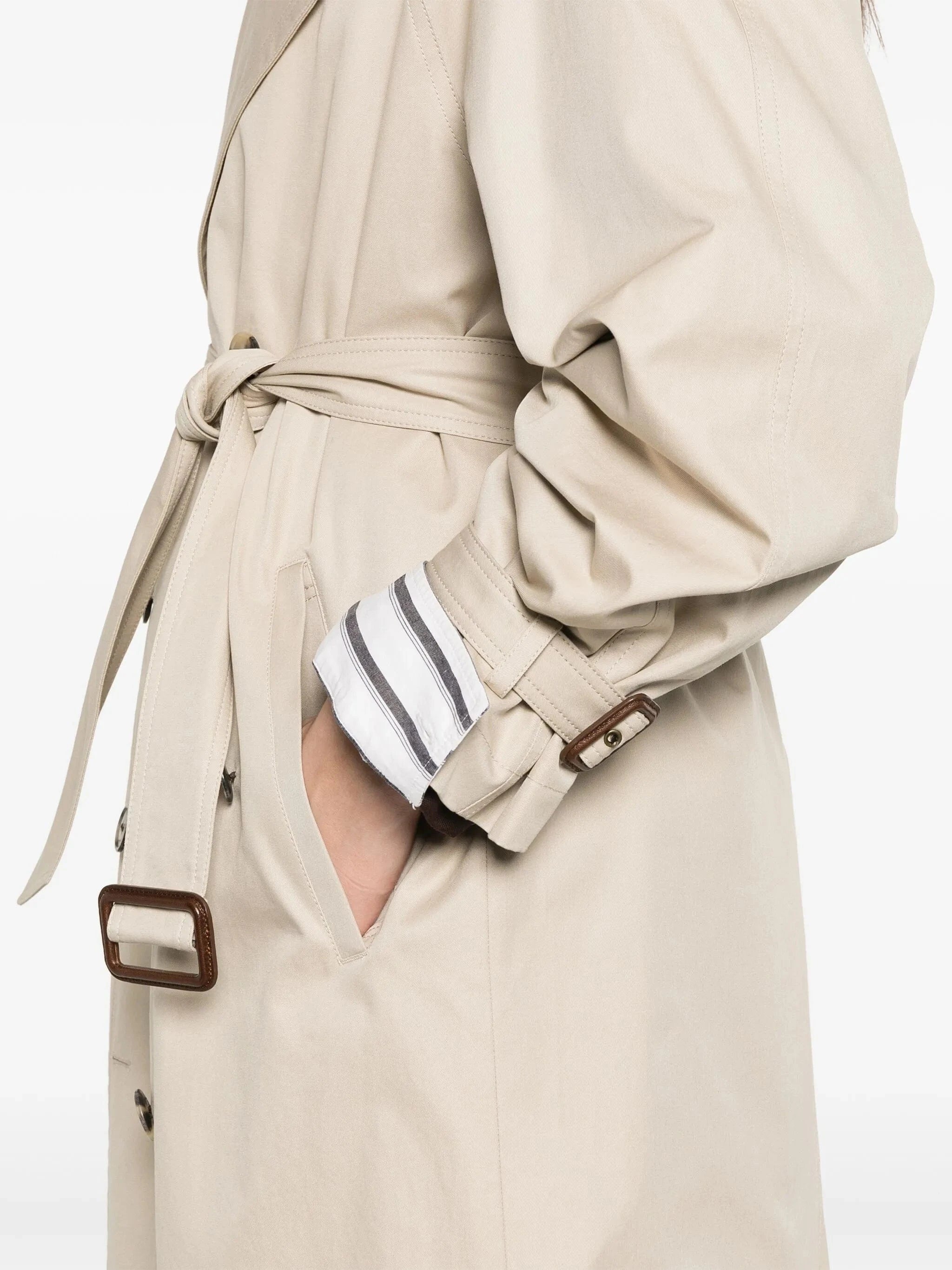 Saint Laurent Twill Cotton Trench Coat