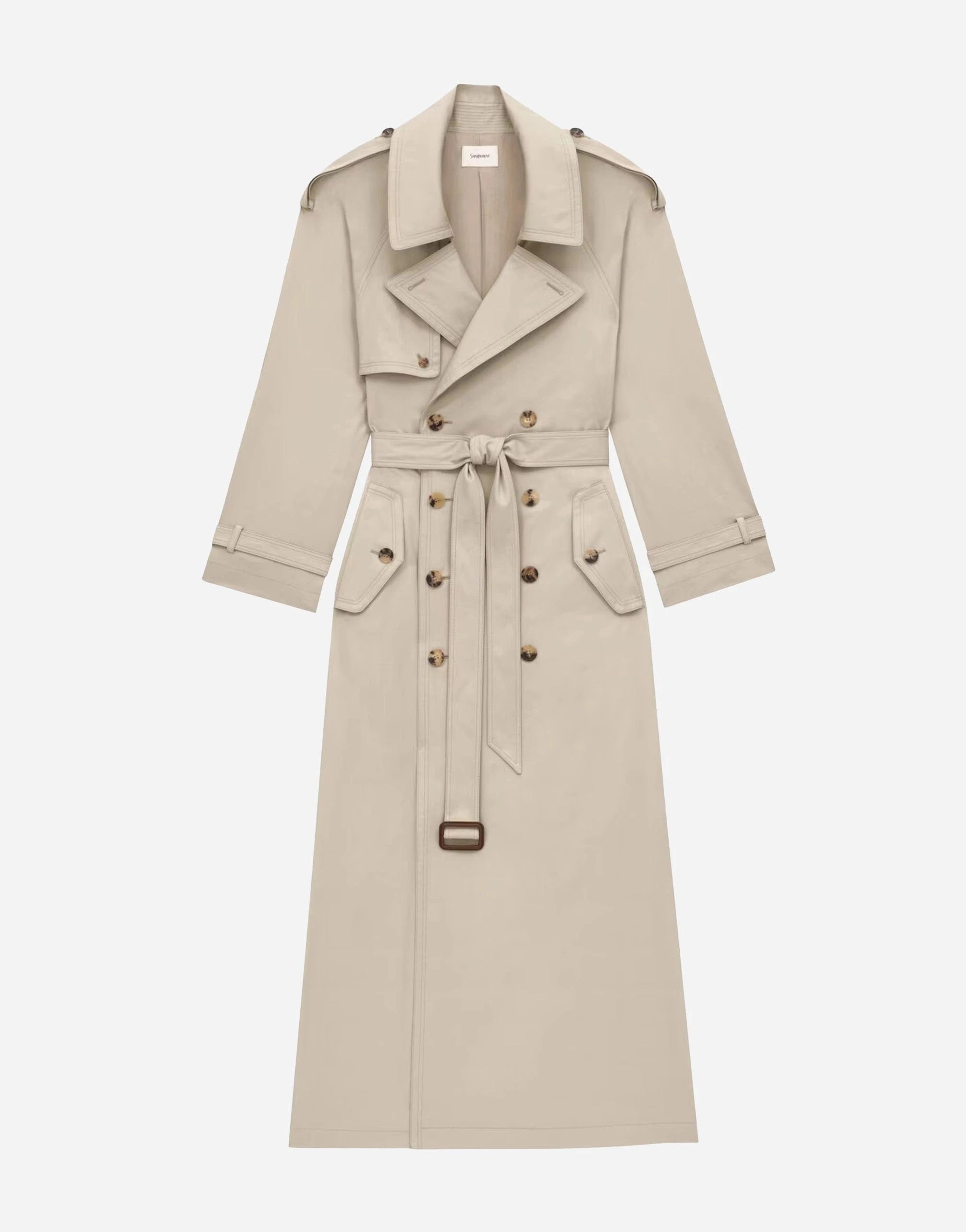 Saint Laurent Twill Cotton Trench Coat
