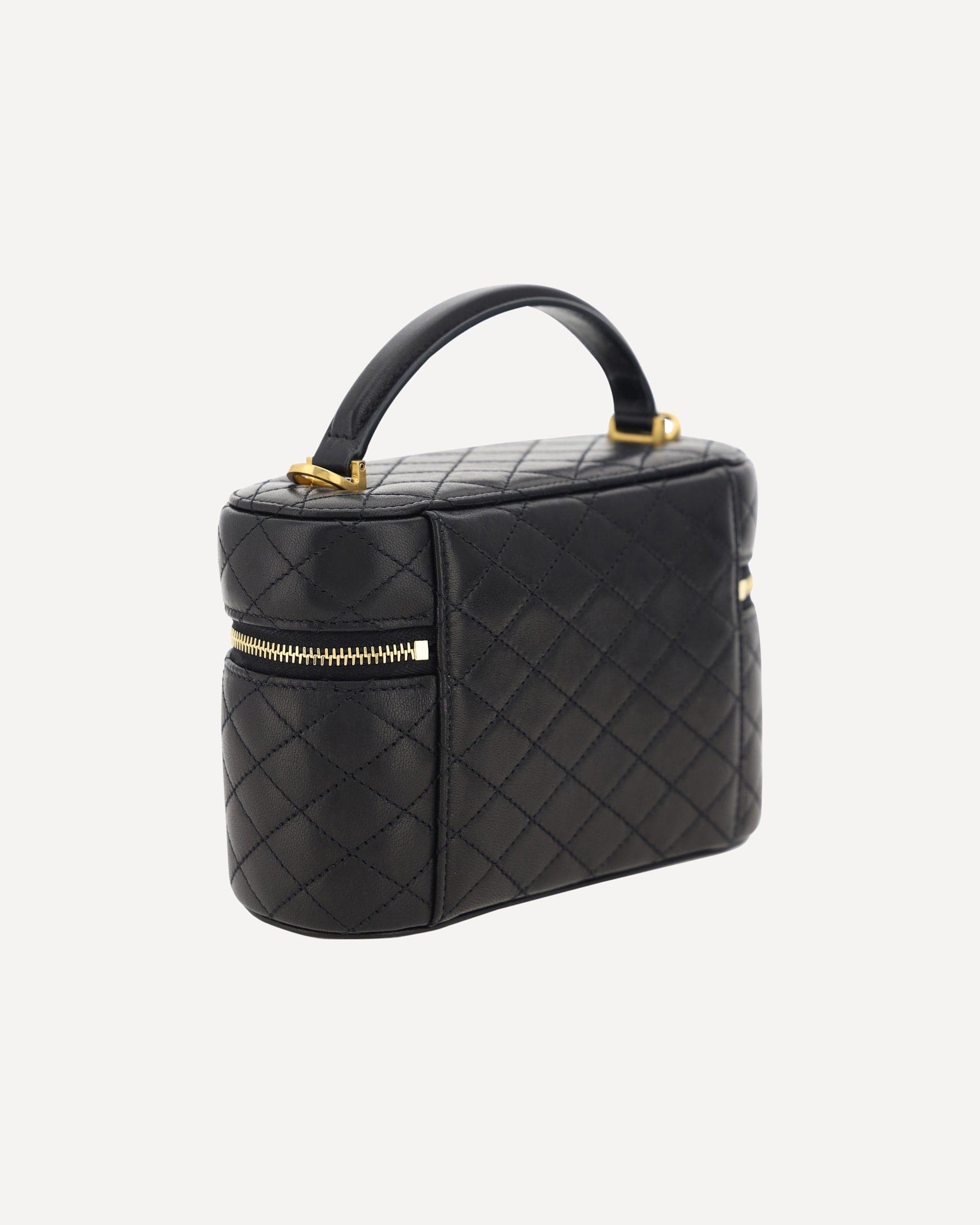 Saint Laurent Vanity Gaby Quilted Leather Handbag