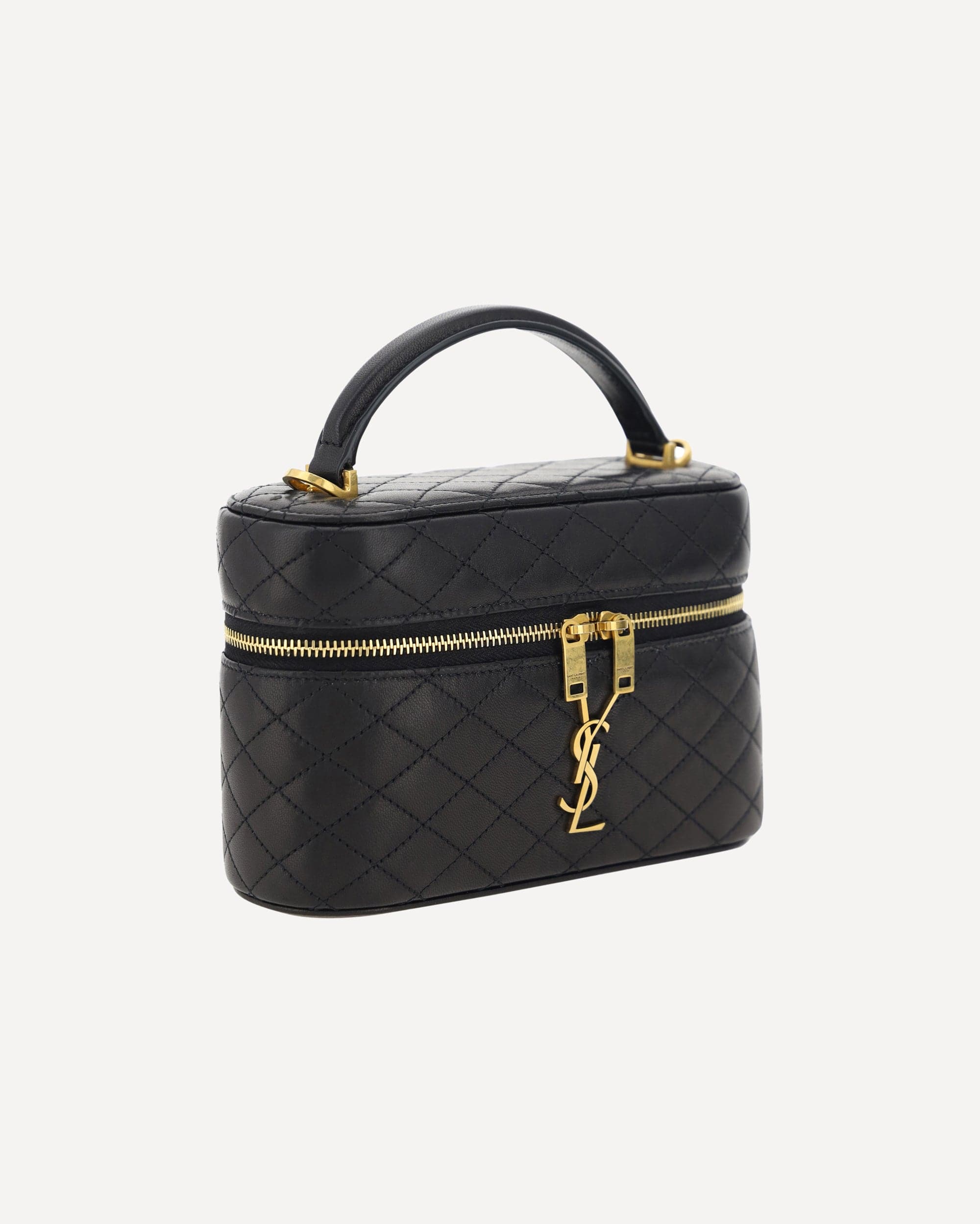 Saint Laurent Vanity Gaby Quilted Leather Handbag
