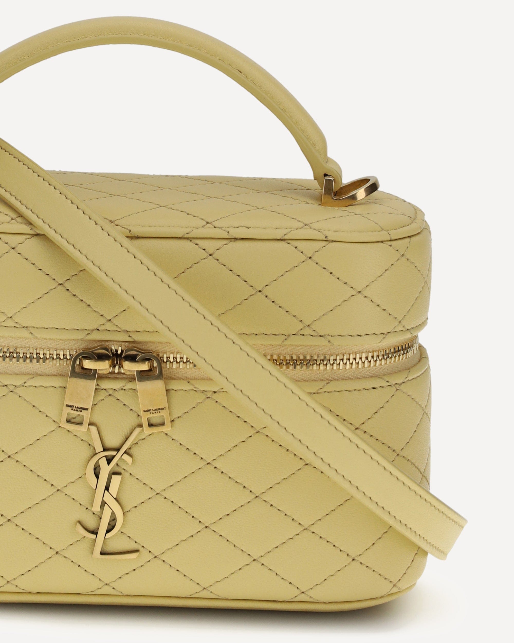 Saint Laurent Vanity Gaby Quilted Leather Handbag