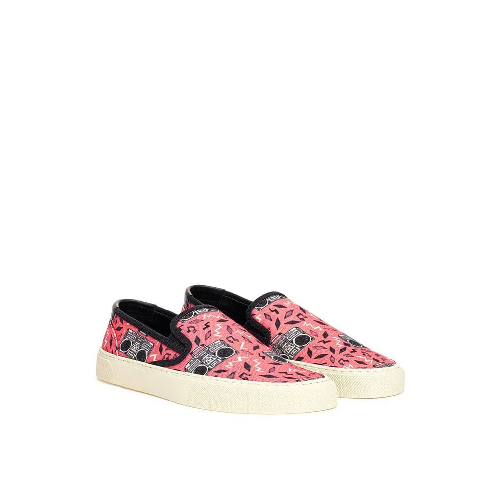 Saint Laurent Venice Slip On Radio Print Sneakers - alternate view