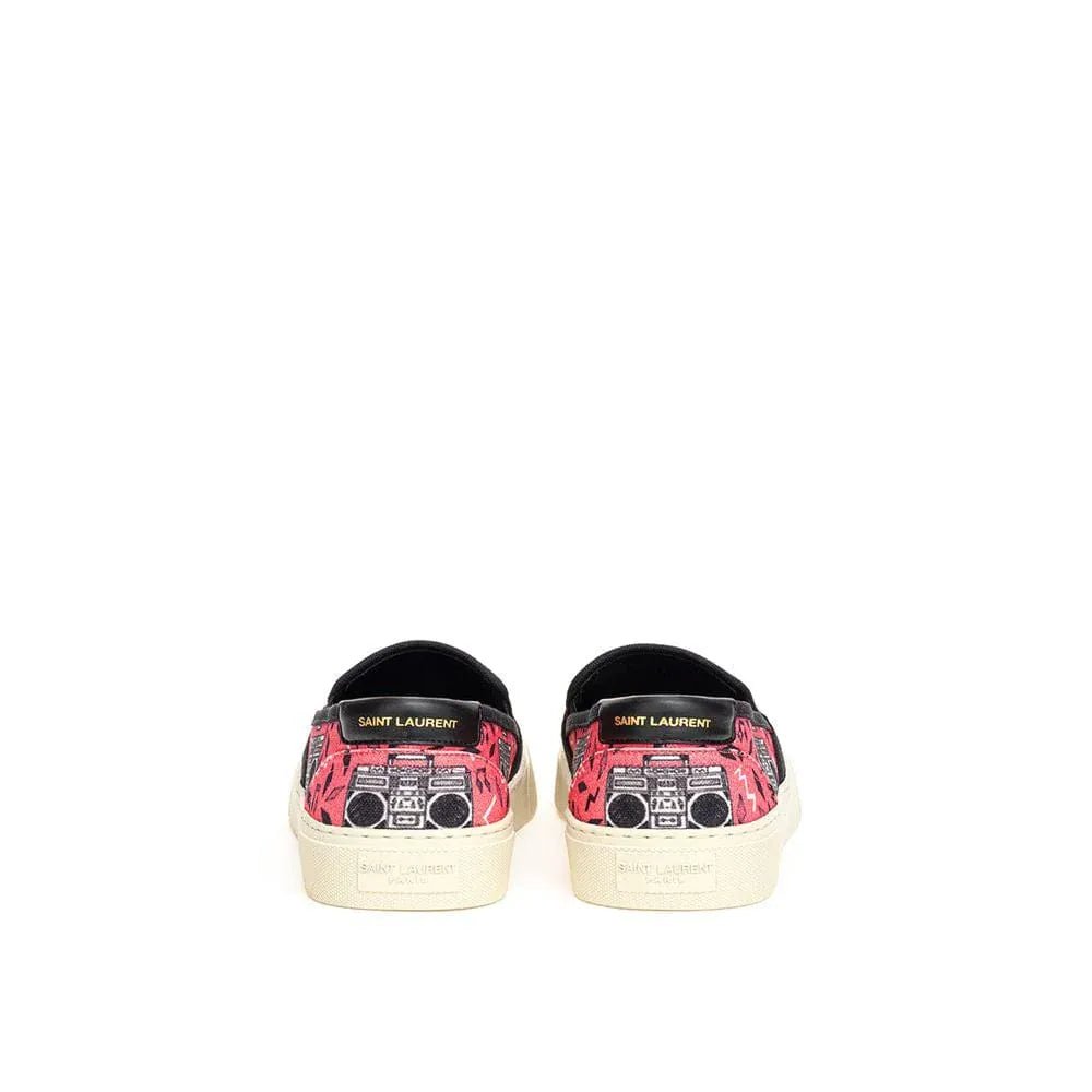 Saint Laurent Saint Laurent Venice Slip On Radio Print Sneakers