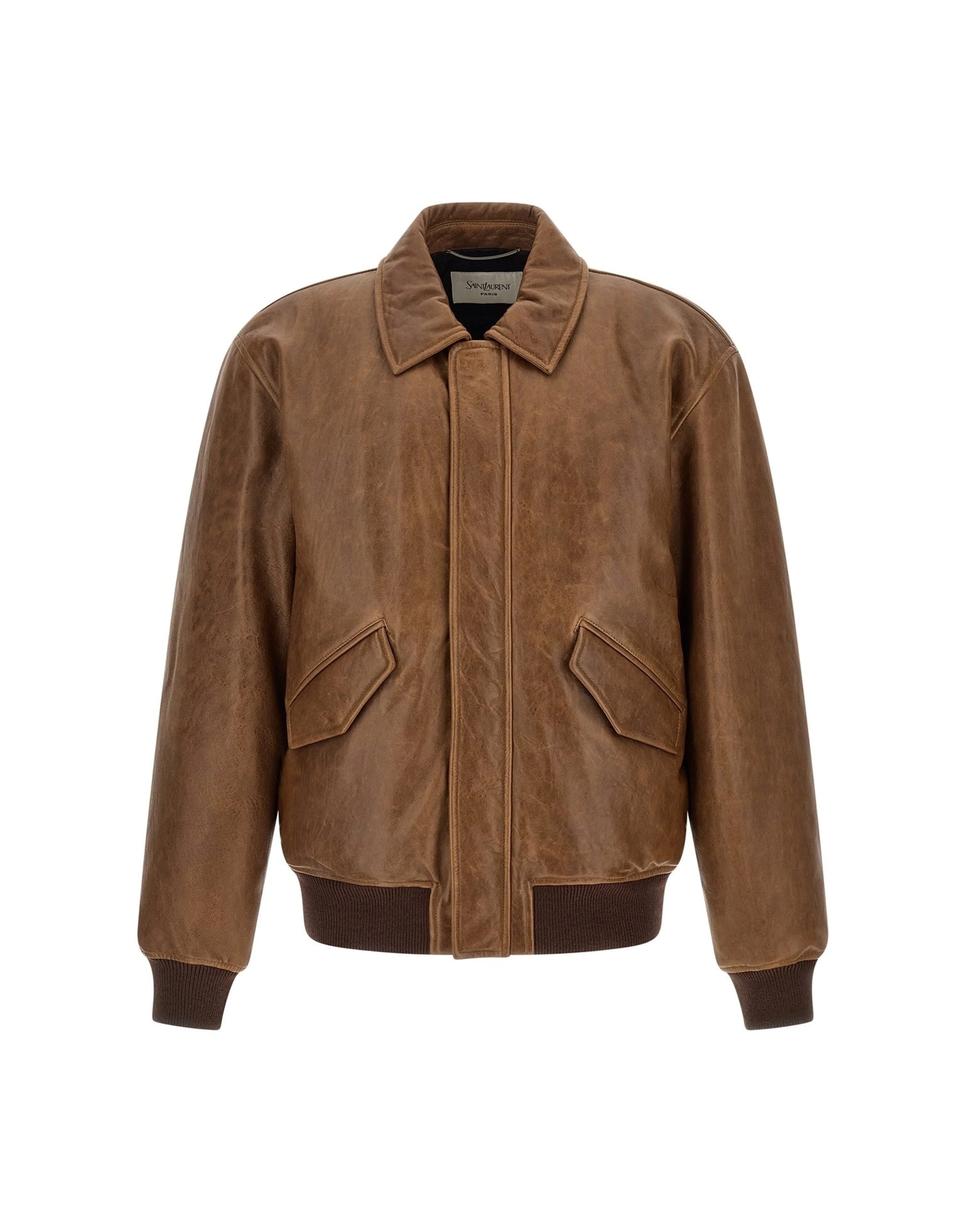 Saint Laurent Saint Laurent Vintage Leather Bomber Jacket