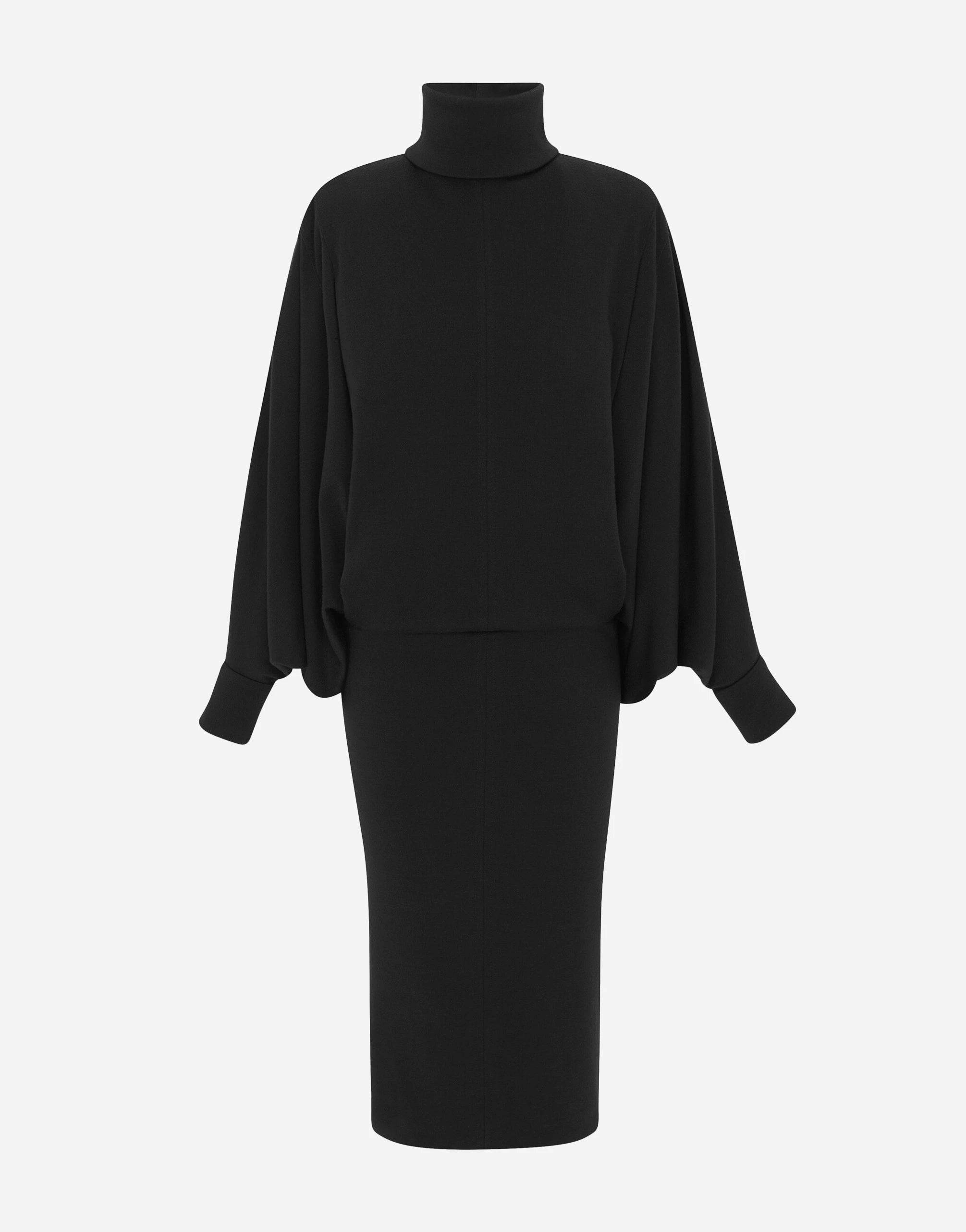 Saint Laurent Wool Oversize Turtleneck Dress