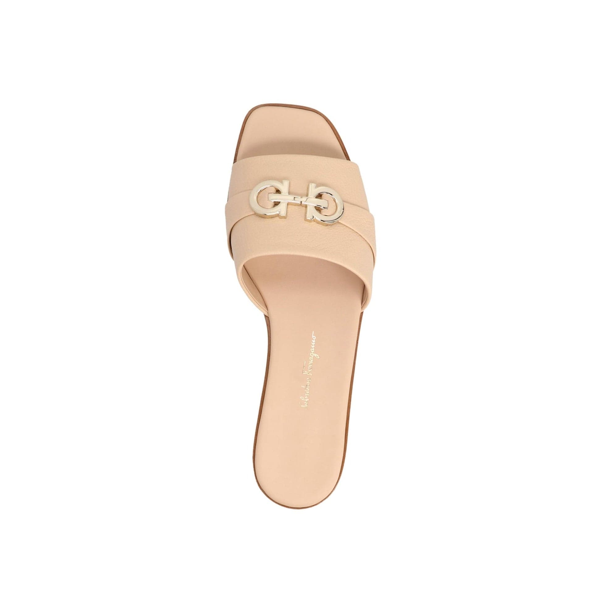 Salvatore Ferragamo Calf Leather Open Toe Sandals