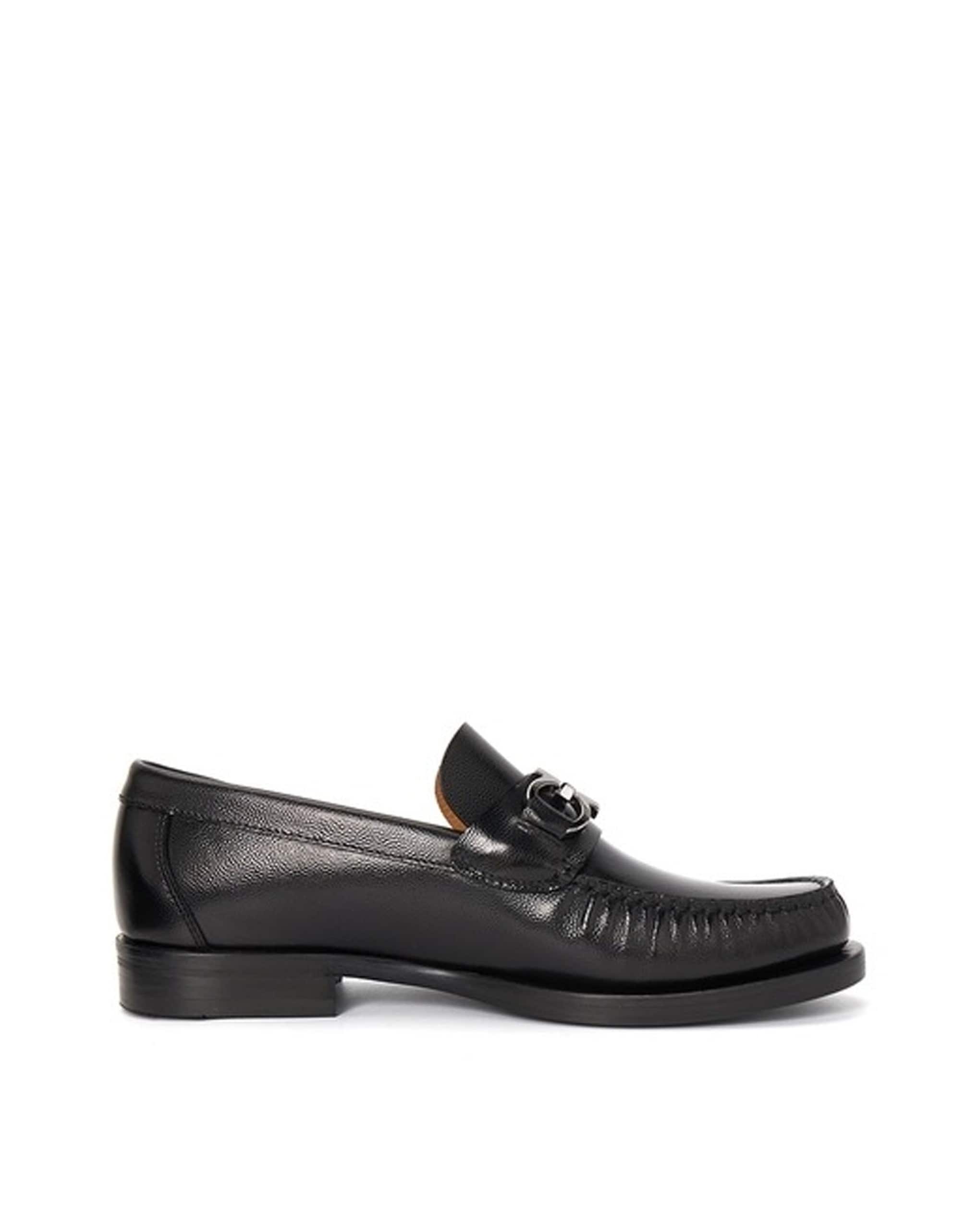 Salvatore Ferragamo Fort Leather Loafers With Gancini