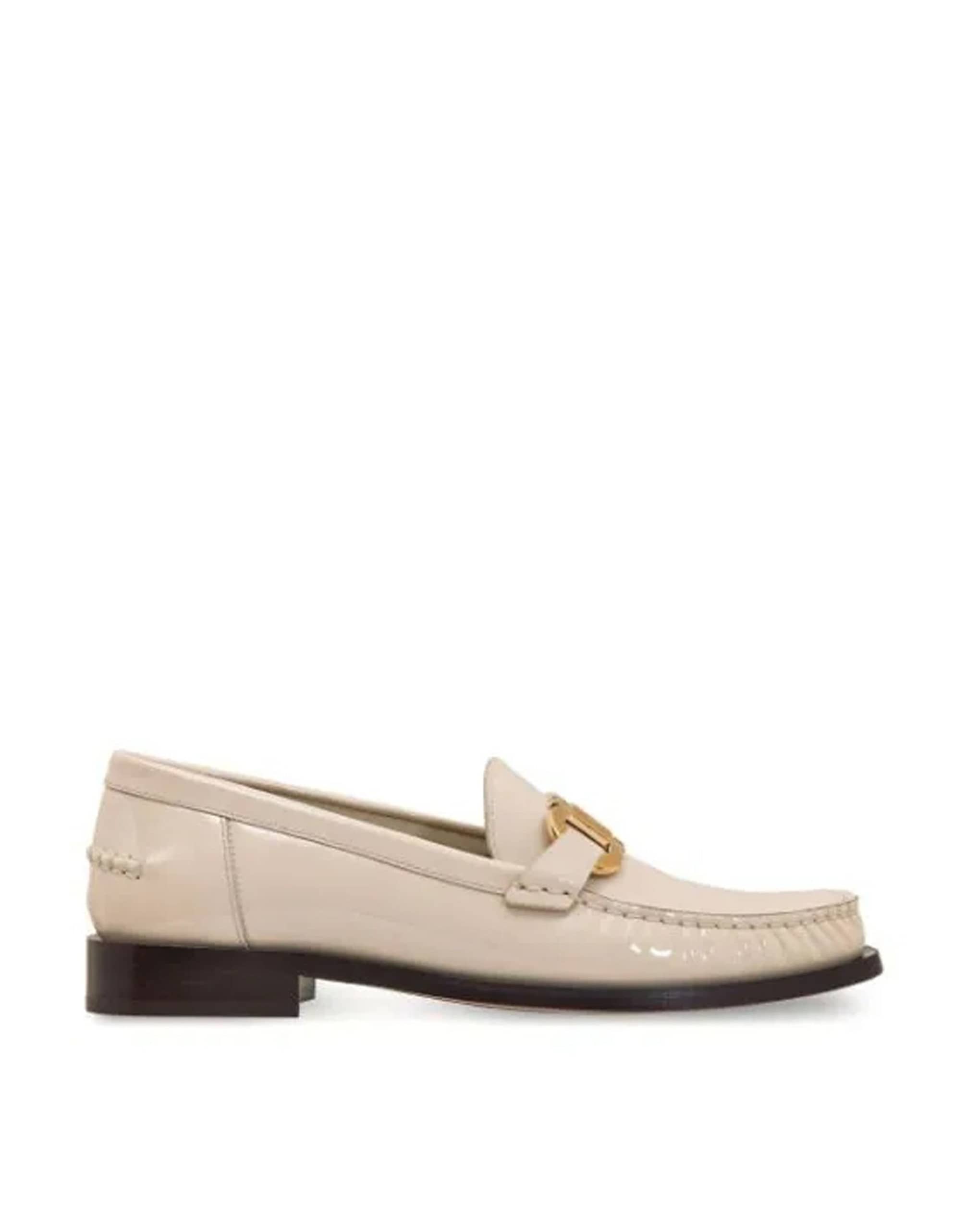 Salvatore Ferragamo Maryan Leather Loafers With Gold-Tone