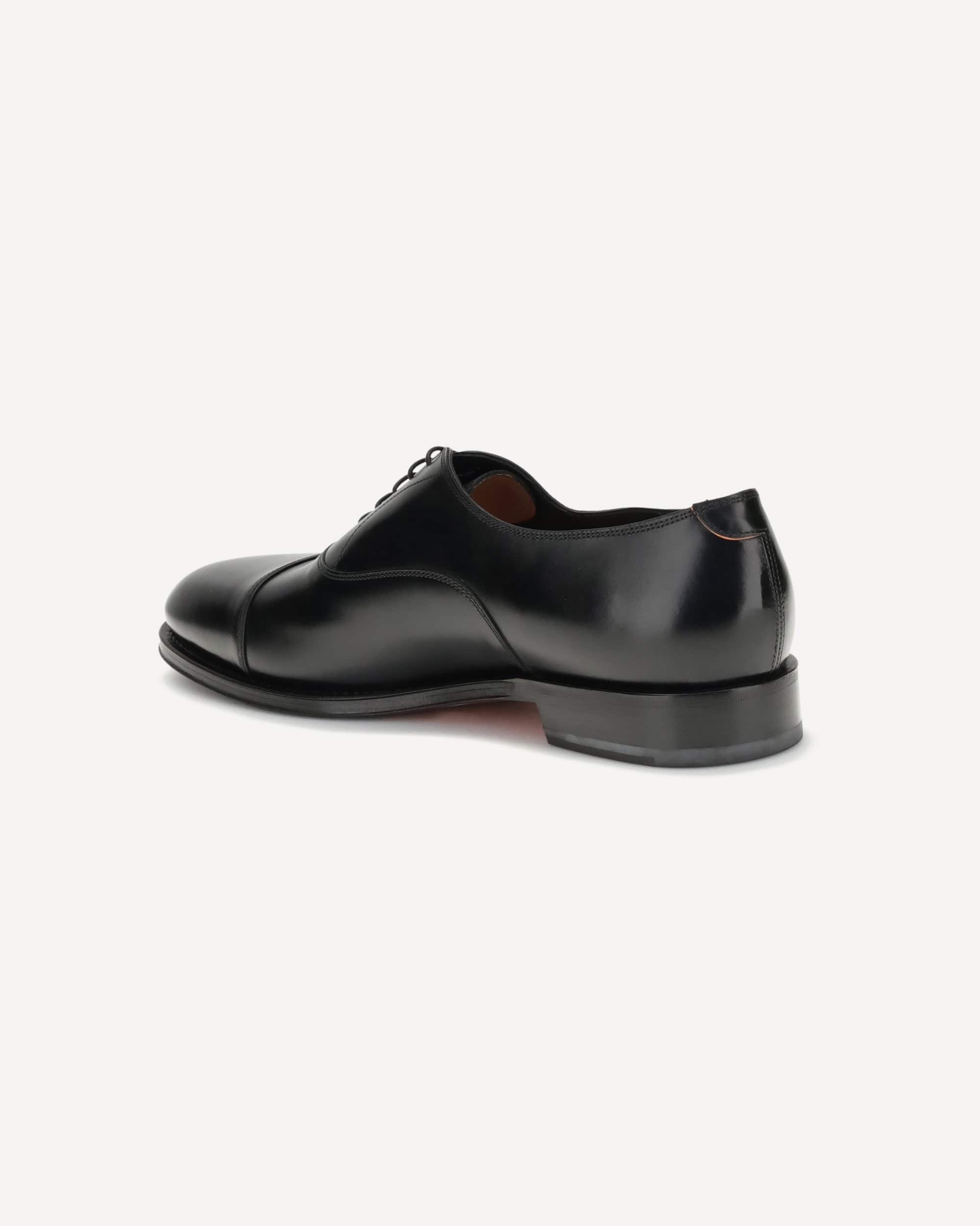 Santoni Leather Lace-Ups Wide Sole
